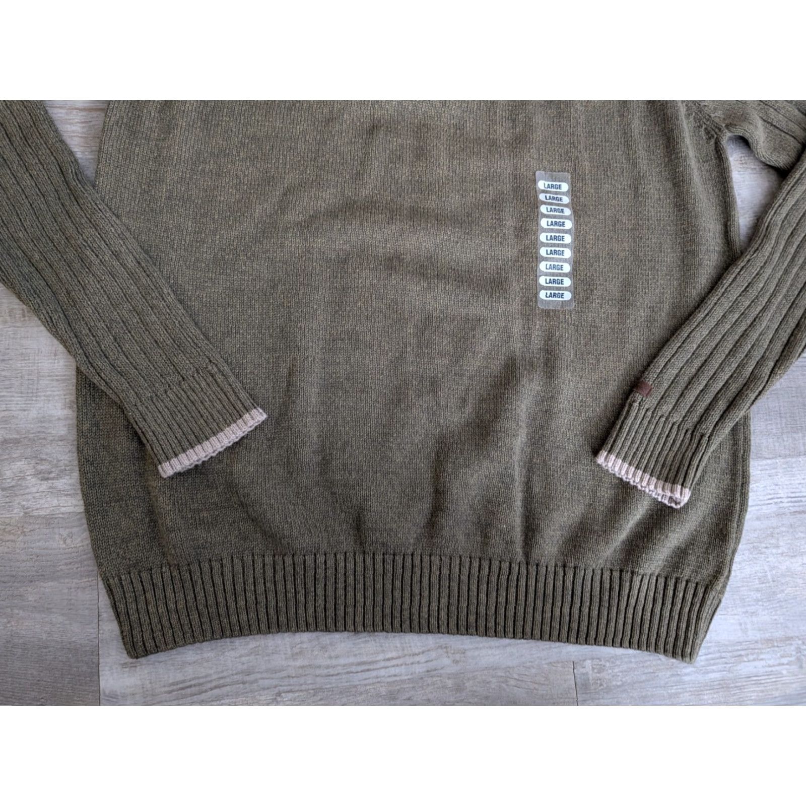 Vintage NWT Columbia Sweater Mens Large Mossy Banks Green ROC Crew Pullover AM2443 NEW Size US L / EU 52-54 / 3 - 6 Thumbnail