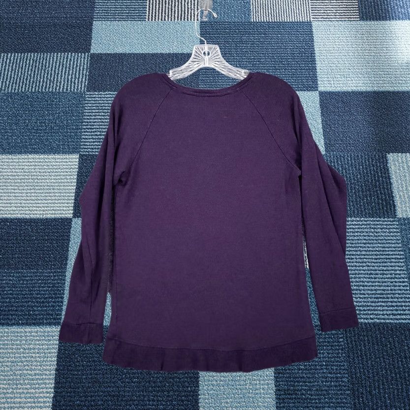 Victoria's Secret Victoria's Secret T-Shirt Womens S Purple Scoop Neck Long Sleeve Basic shirt Size S / US 4 / IT 40 - 1 Thumbnail