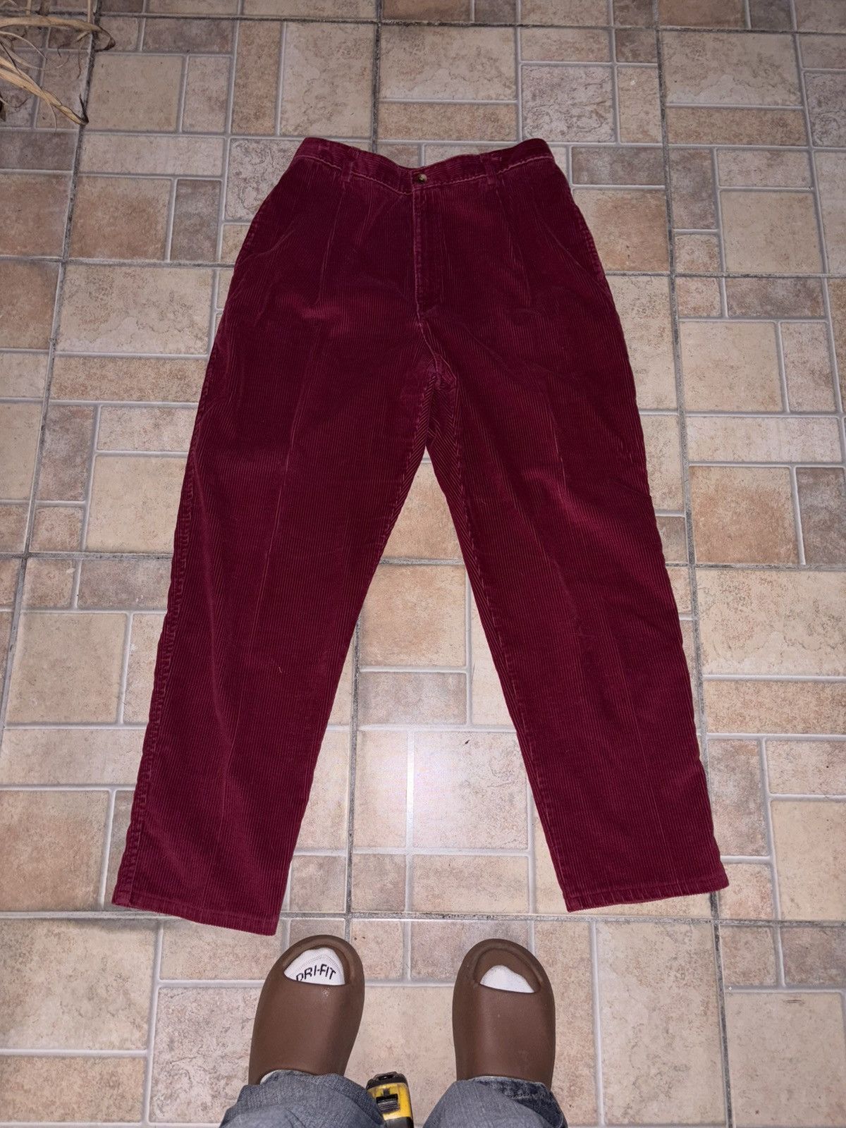 Lands' End LAND’sEND CORDUROY PINK PANTS. Size 38" / US 16 / IT 52 - 4 Thumbnail