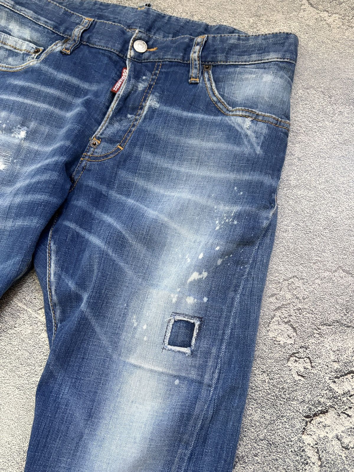 Dsquared2 DSQUARED2 Archive Distressed Patchwork Paint Blue Jeans 48 Size US 32 / EU 48 - 15 Thumbnail