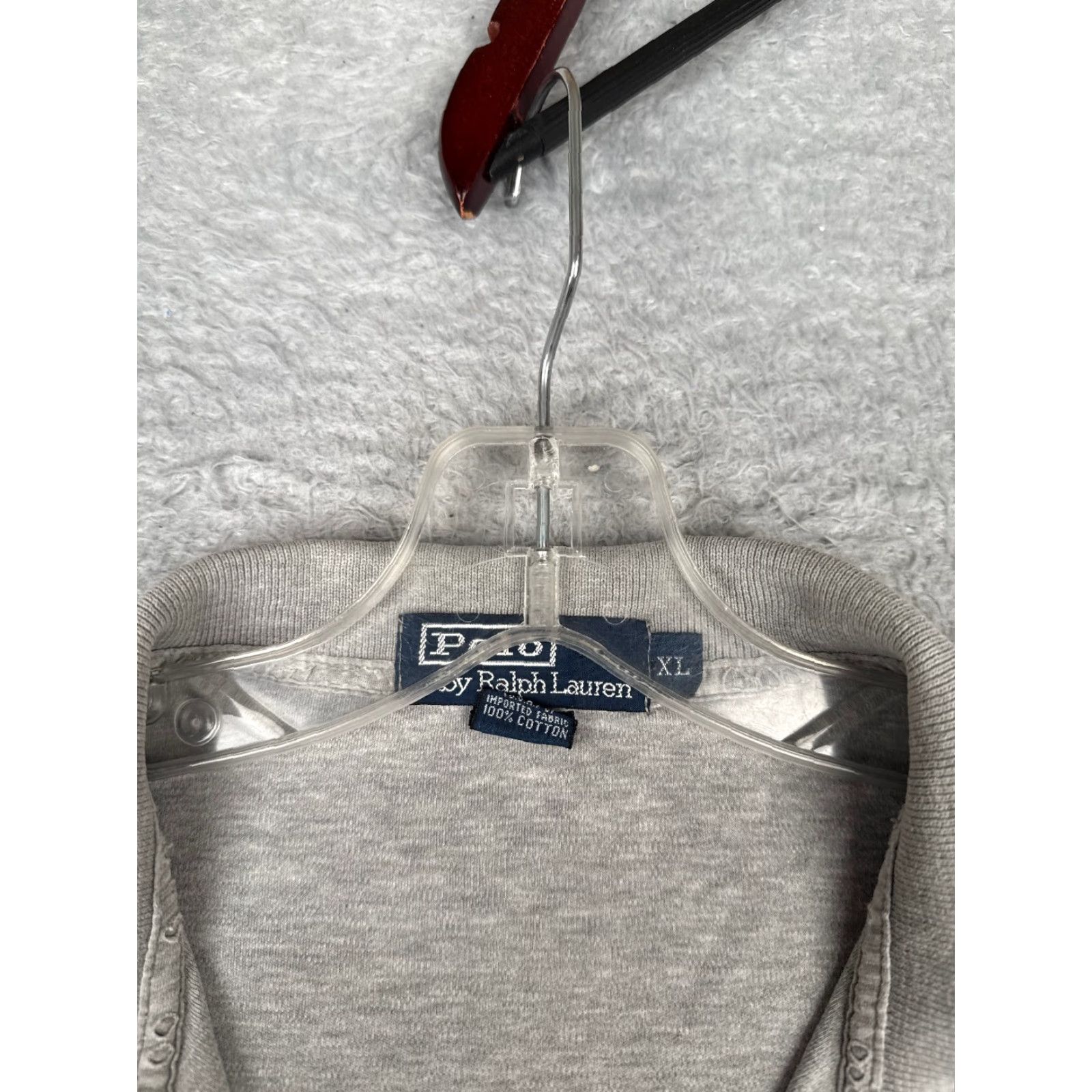 Ralph Lauren VINTAGE Ralph Lauren Polo Shirt Men XL Gray 100% Cotton Polo Shirt Men XL Gray 100% Cotton Polo Size US XL / EU 56 / 4 - 7 Thumbnail