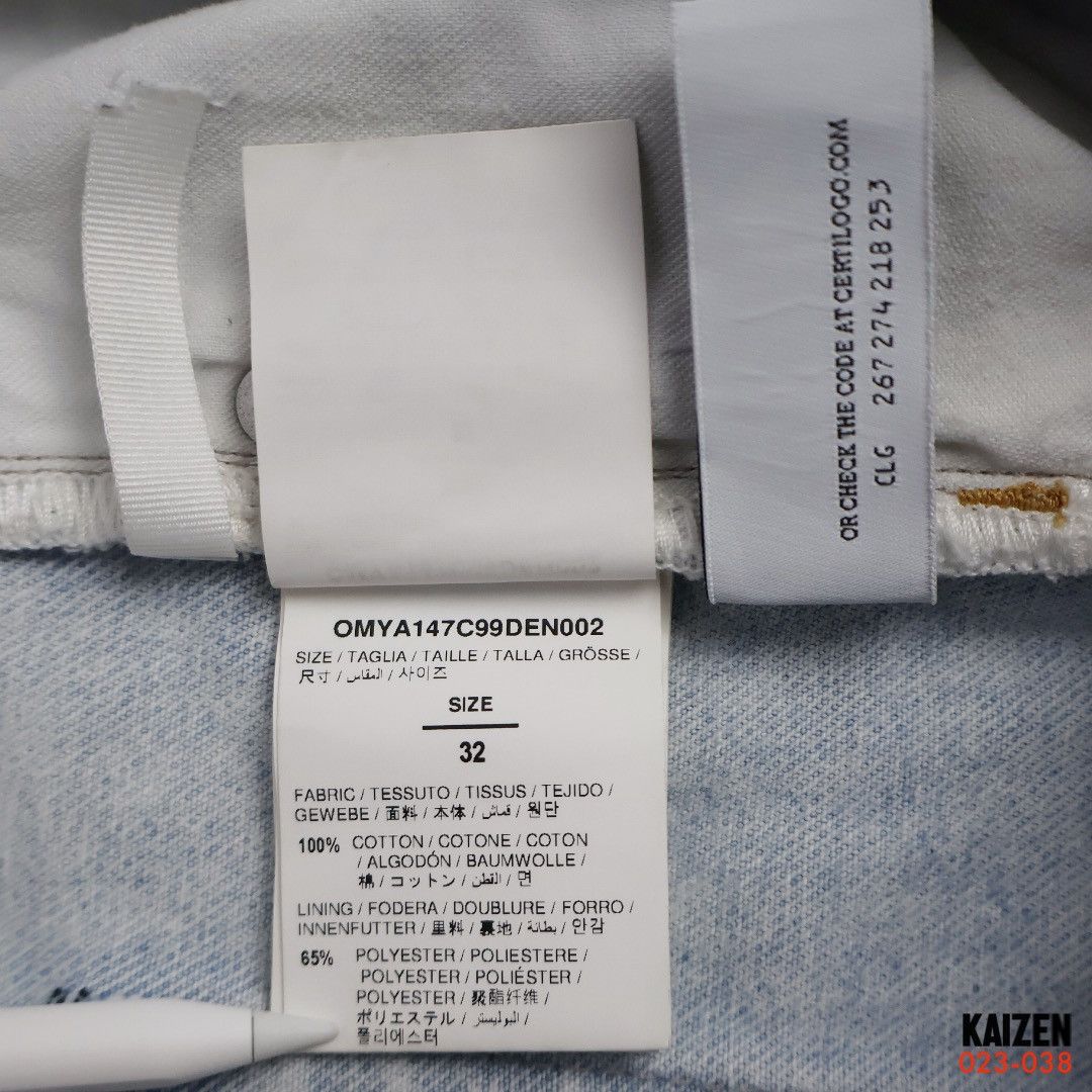 Off-White OFF-WHITE - DIAGONAL TABS SLIM JEANS Size US 32 / EU 48 - 11 Thumbnail