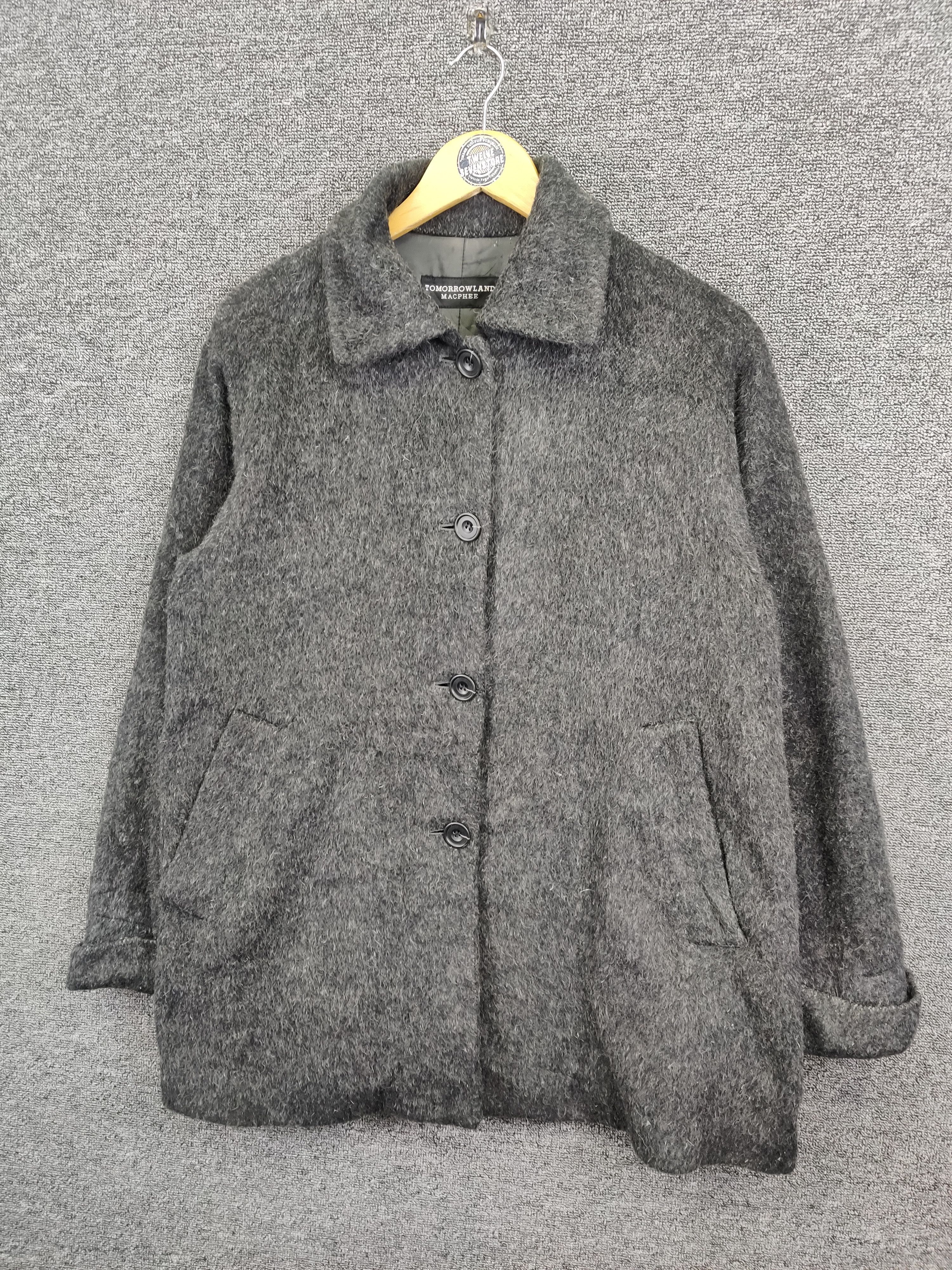 Japanese Brand Mapchee Tomorrowland Mohair Single Breasted Coat Size US M / EU 48-50 / 2 - 2 Thumbnail