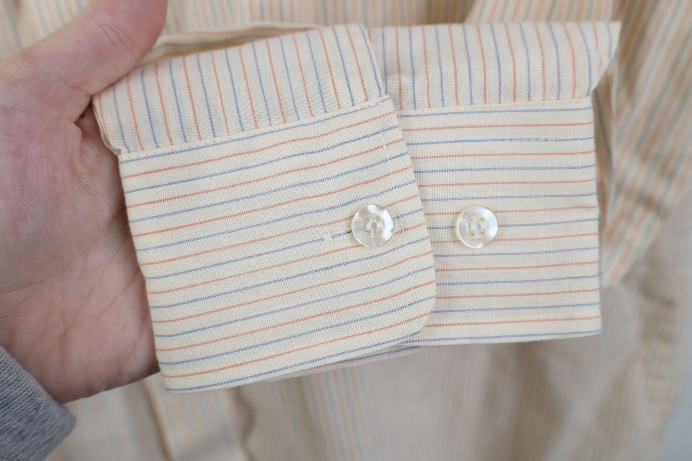 Vintage Vintage 70s Streetwear Dagger Collar Striped Button Shirt Size US M / EU 48-50 / 2 - 5 Thumbnail