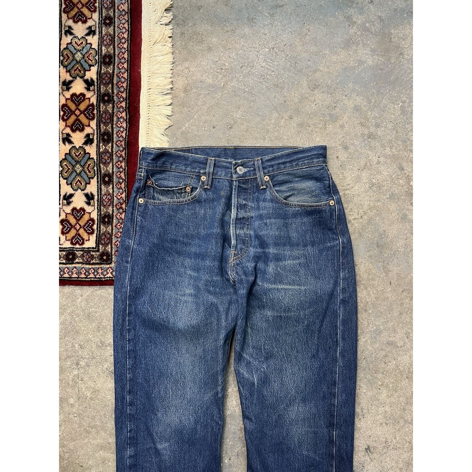 Levi's Levis 501 XX Vintage 2003 Jeans Dark Wash Fade Men’s 31x32.5 Size US 31 - 3 Thumbnail