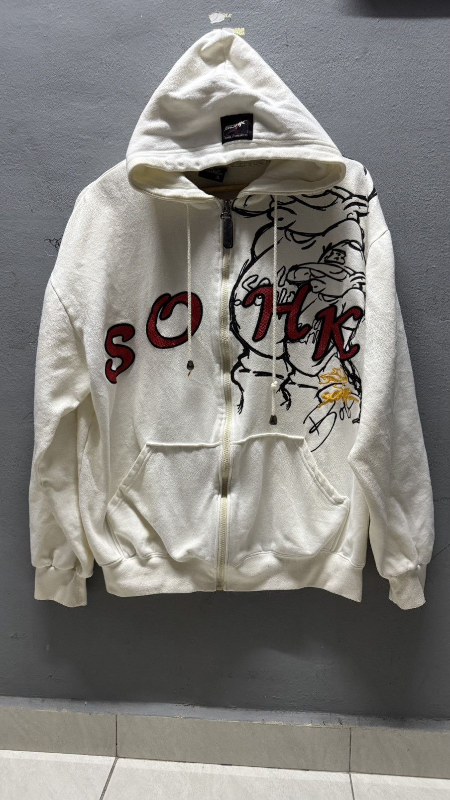 Japanese Brand × Vintage Vintage School Of Hard Knocks Hoodie Size US XL / EU 56 / 4 - 1 Thumbnail
