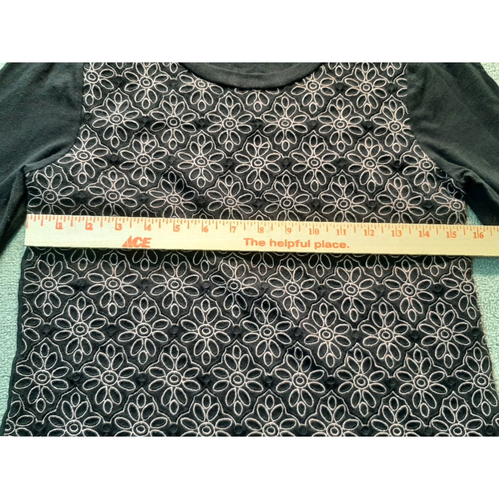 J.Crew J. Crew Blouse Top Shirt Women S Long Sleeve Black Floral Top blouse shirt Size S / US 4 / IT 40 - 4 Thumbnail