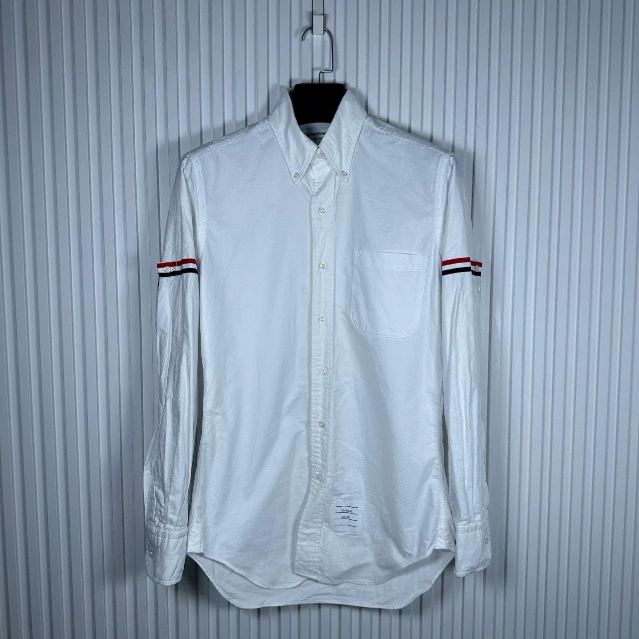 Thom Browne Thom Browne White Stripe Shirt Size US S / EU 44-46 / 1 - 1 Thumbnail