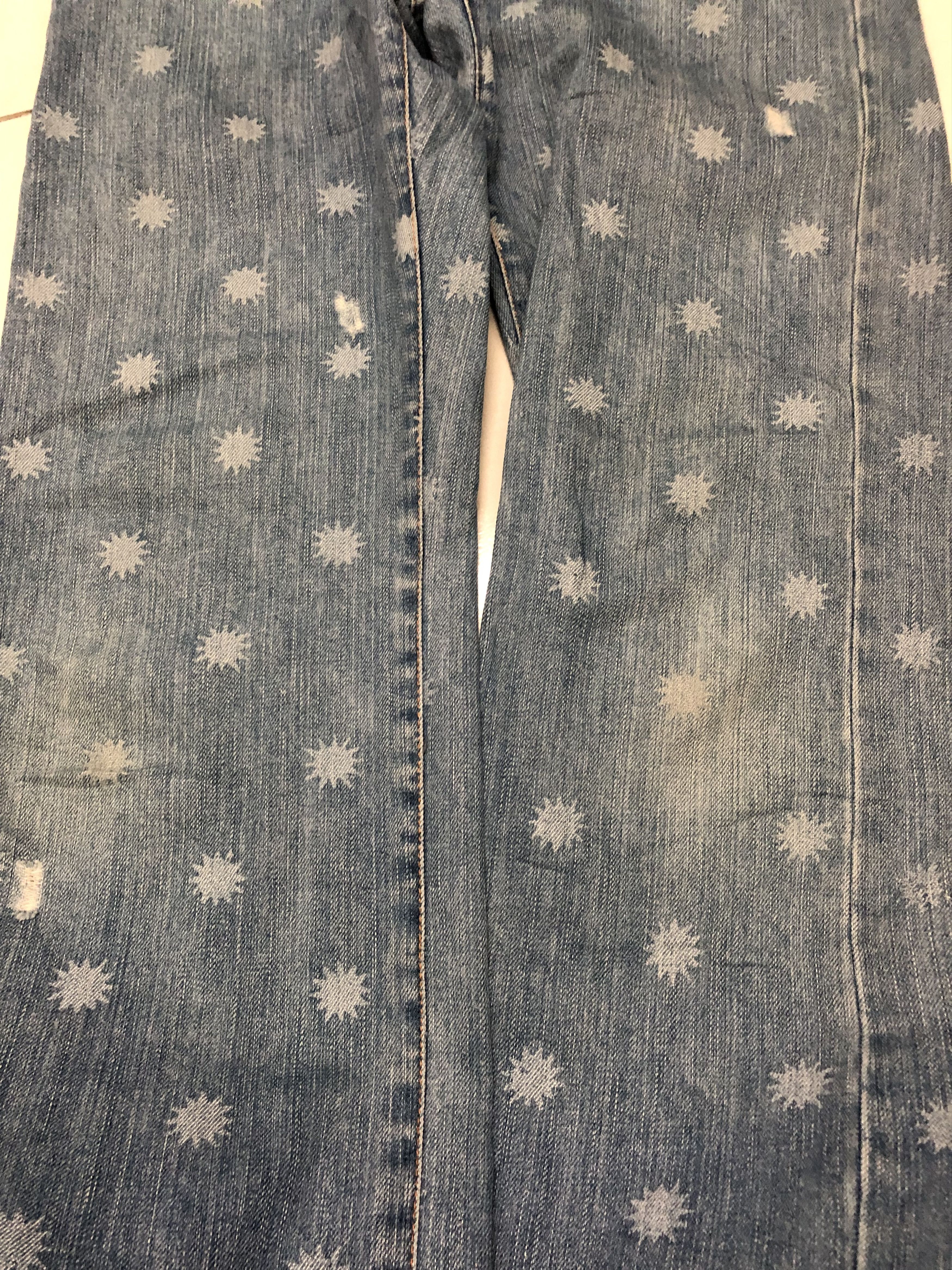 Designer × Issey Miyake × Japanese Brand Japanese Designer Sunao Kuwahara Distressed Design Jeans Size US 32 / EU 48 - 9 Thumbnail