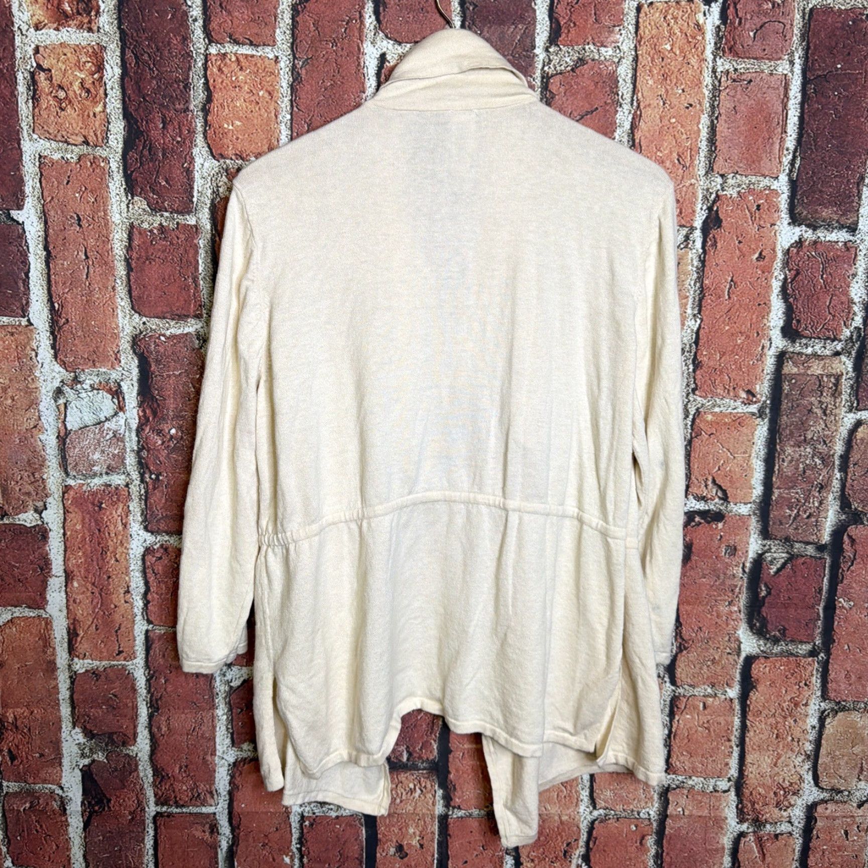 Vintage Marla Wynn Lounge Cardigan Womens Beige Cotton Large Regular Size L Sweater Size L / US 10 / IT 46 - 3 Thumbnail