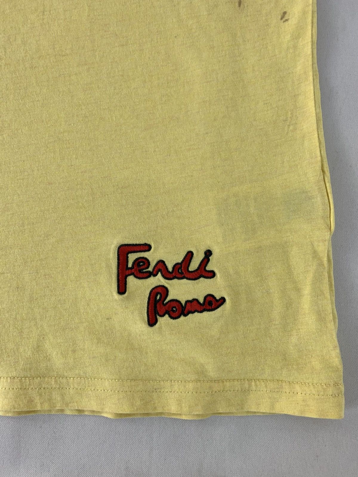 Fendi Fendi Roma Italia Cup Coffee Graphic Screen Printed Tee Size US S / EU 44-46 / 1 - 5 Thumbnail