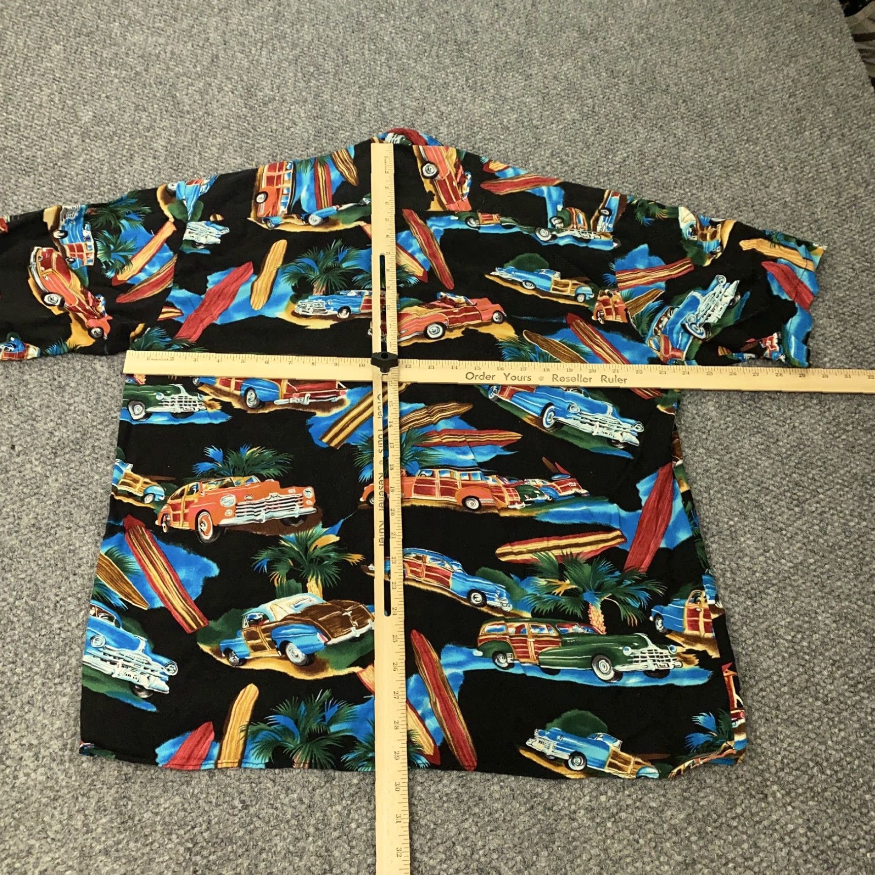 ALOHAS VINTAGE Monticerutti Hawaiian Shirt Mens XL Beach Surf Cars Rayon Aloha 90s Casual Size US XL / EU 56 / 4 - 6 Thumbnail