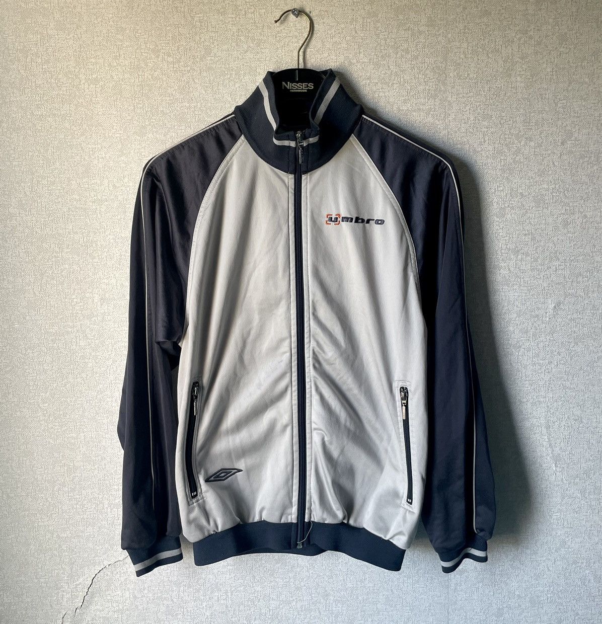 image of Umbro Track Jacket in Grey, Men's (Size Medium)