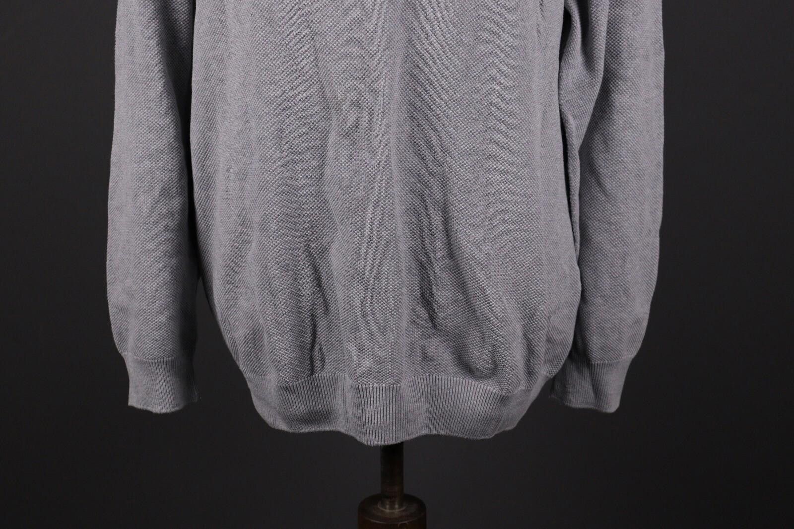Lacoste Lacoste Gray Cotton Knit Sweater Size FR 7 / US 2XL Size US XXL / EU 58 / 5 - 3 Thumbnail