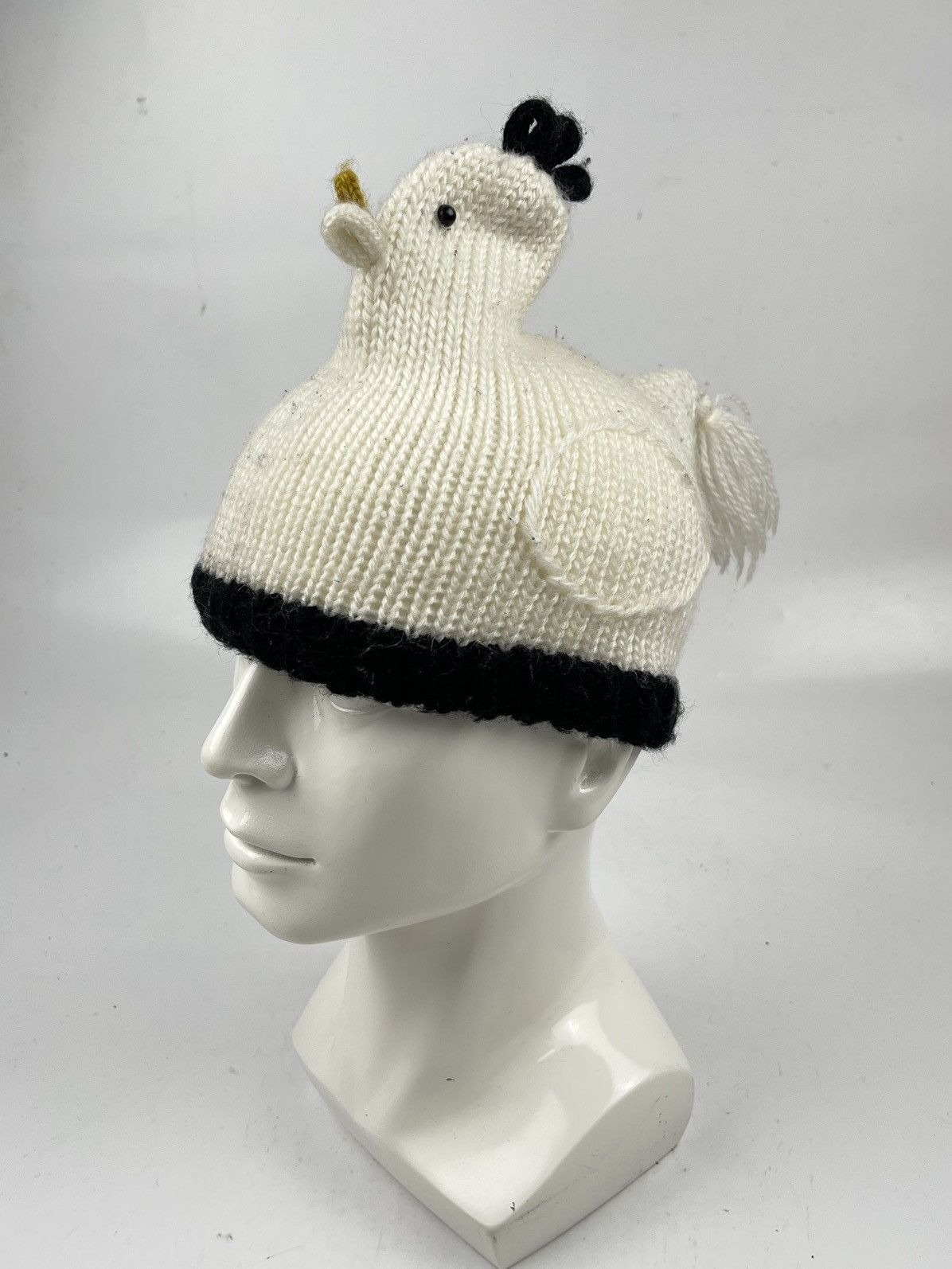 Japanese Brand very rare made in japan chicken knitted hat beanie hat tc35 Size ONE SIZE - 1 Thumbnail
