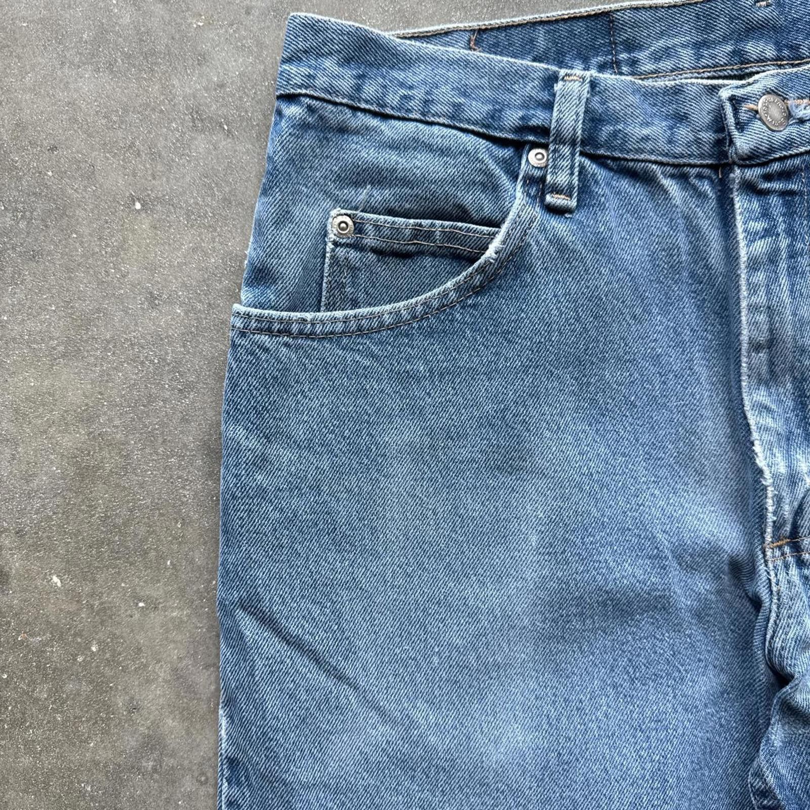 Wrangler Wrangler Faded Denim Blue Jeans Size US 32 / EU 48 - 5 Thumbnail