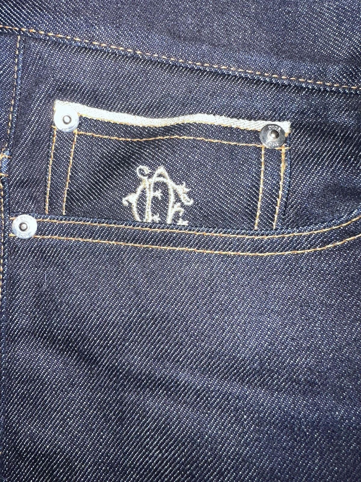 image of Dior Homme Logo Pocket Super in Blue, Men's (Size 31)