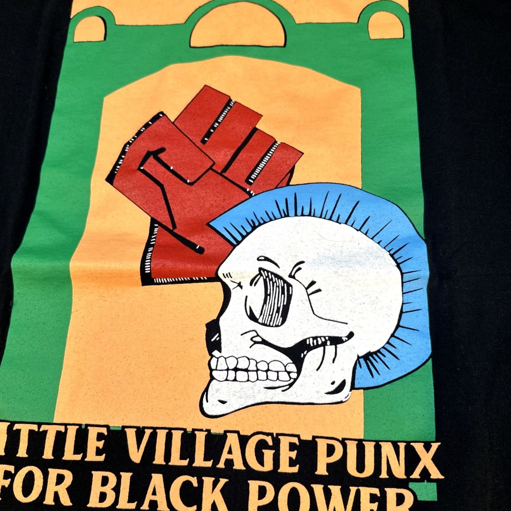 Vintage VINTAGE Little Village Punx Shirt Large Black Power Graphic Punk Chicago Tee Size US L / EU 52-54 / 3 - 3 Thumbnail