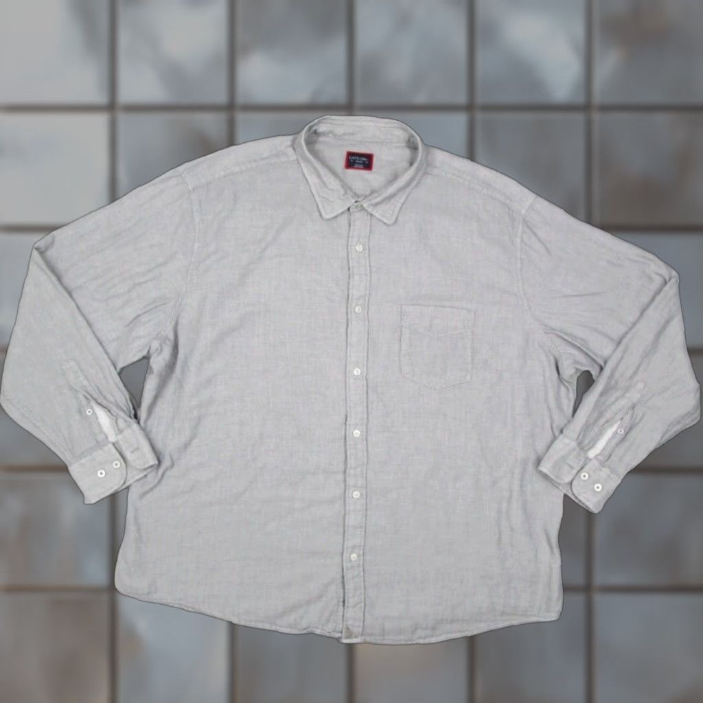 UNTUCKit UNTUCKIT Shirt Mens XXXLC Gray Button Up Valadige Flannel Work Casual Size US XXL / EU 58 / 5 - 1 Thumbnail