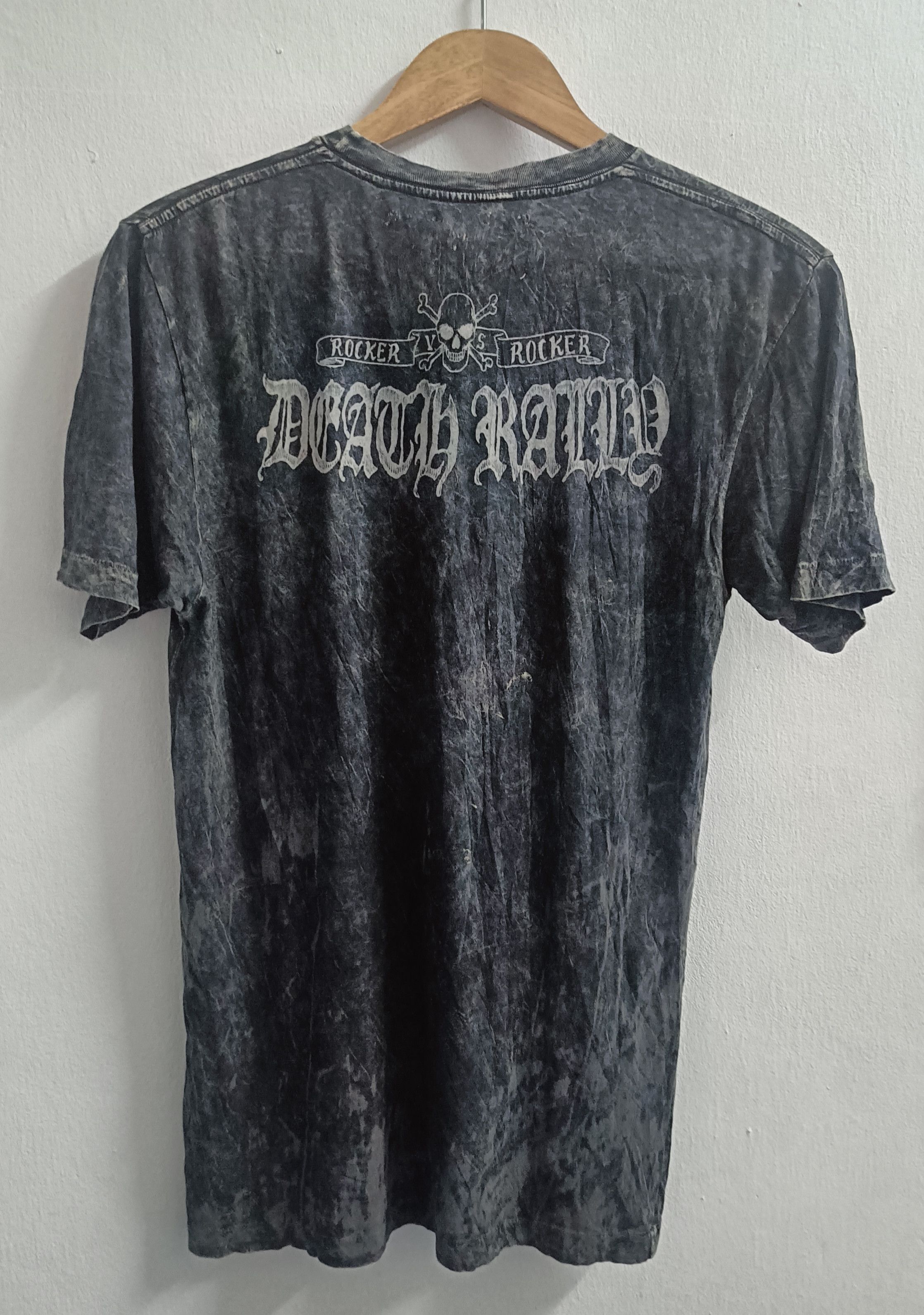 Affliction 🔥🔥 Rare Salvage Rocker Death Rally Asid Wash Tee Size US S / EU 44-46 / 1 - 2 Thumbnail