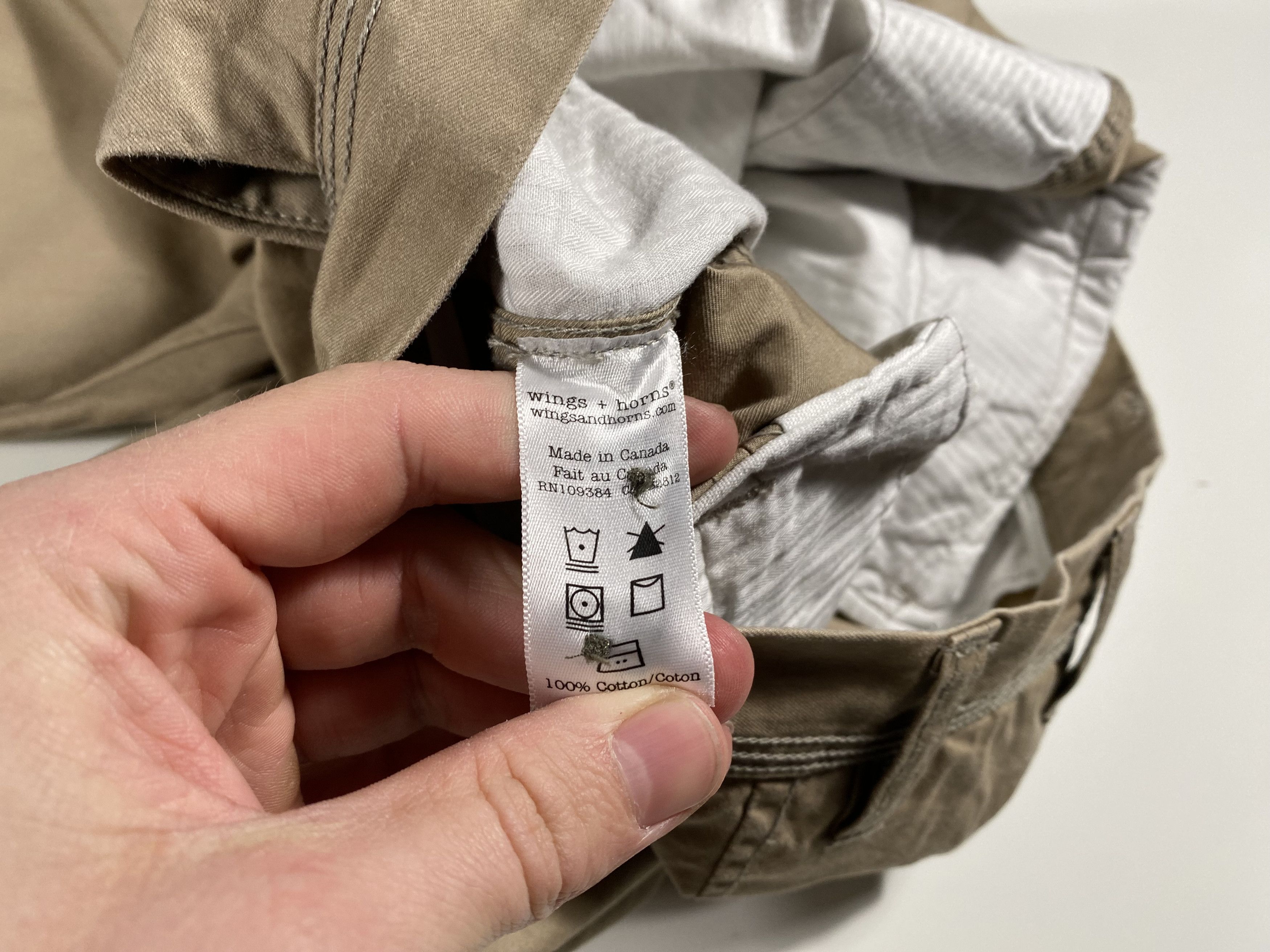 Wings + Horns Wings + Horns Slim Fit Khaki Chinos beige 28x30 Size US 28 / EU 44 - 5 Thumbnail