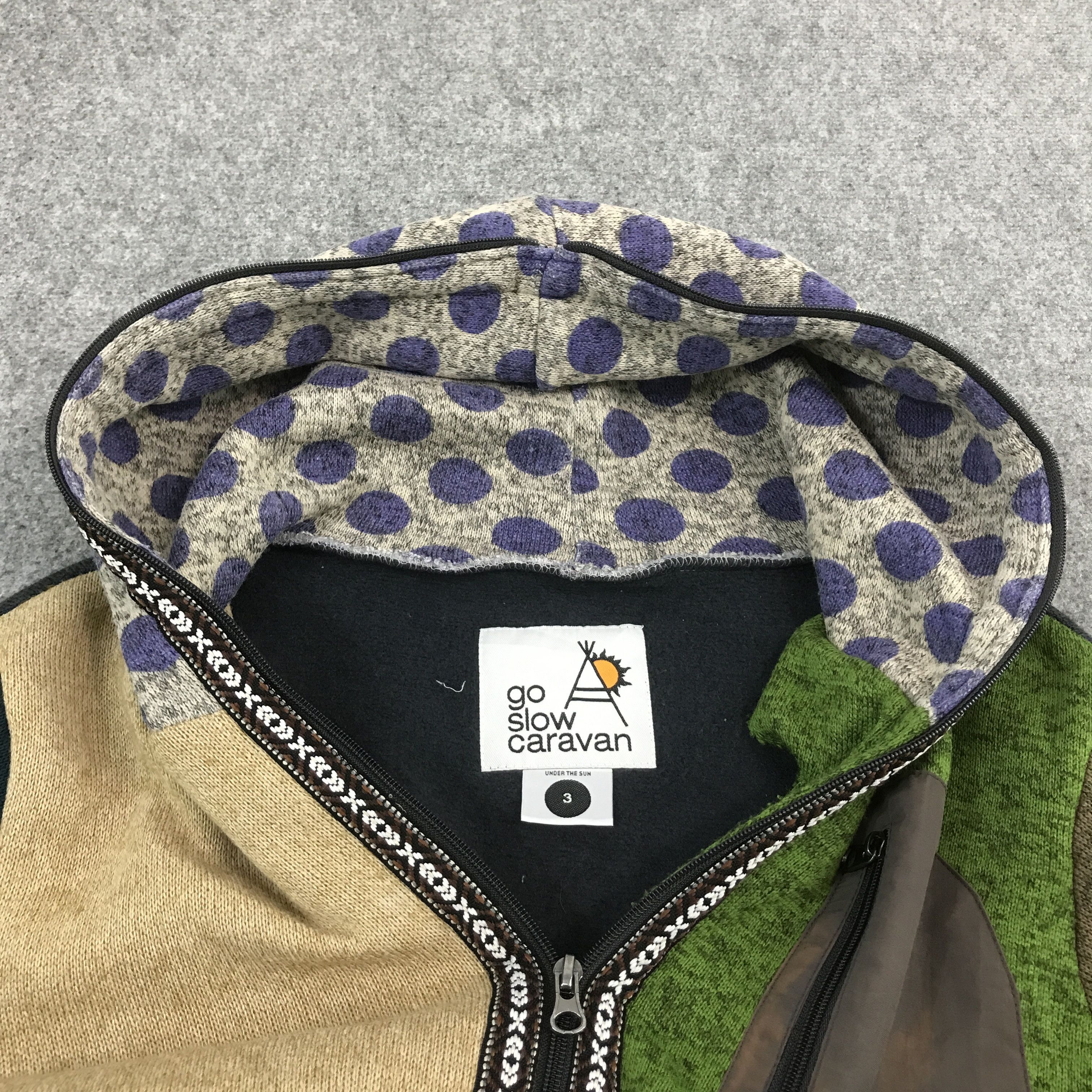 Japanese Brand × go slow caravan GO SLOW CARAVAN MULTICOLOU FULL ZIPPER JACKET Size US L / EU 52-54 / 3 - 7 Thumbnail