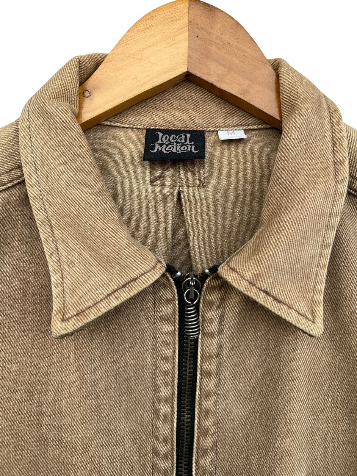 Vintage Vintage 90s Local Motion Hawaii Sunfaded Brown Denim Jacket Size US L / EU 52-54 / 3 - 9 Thumbnail
