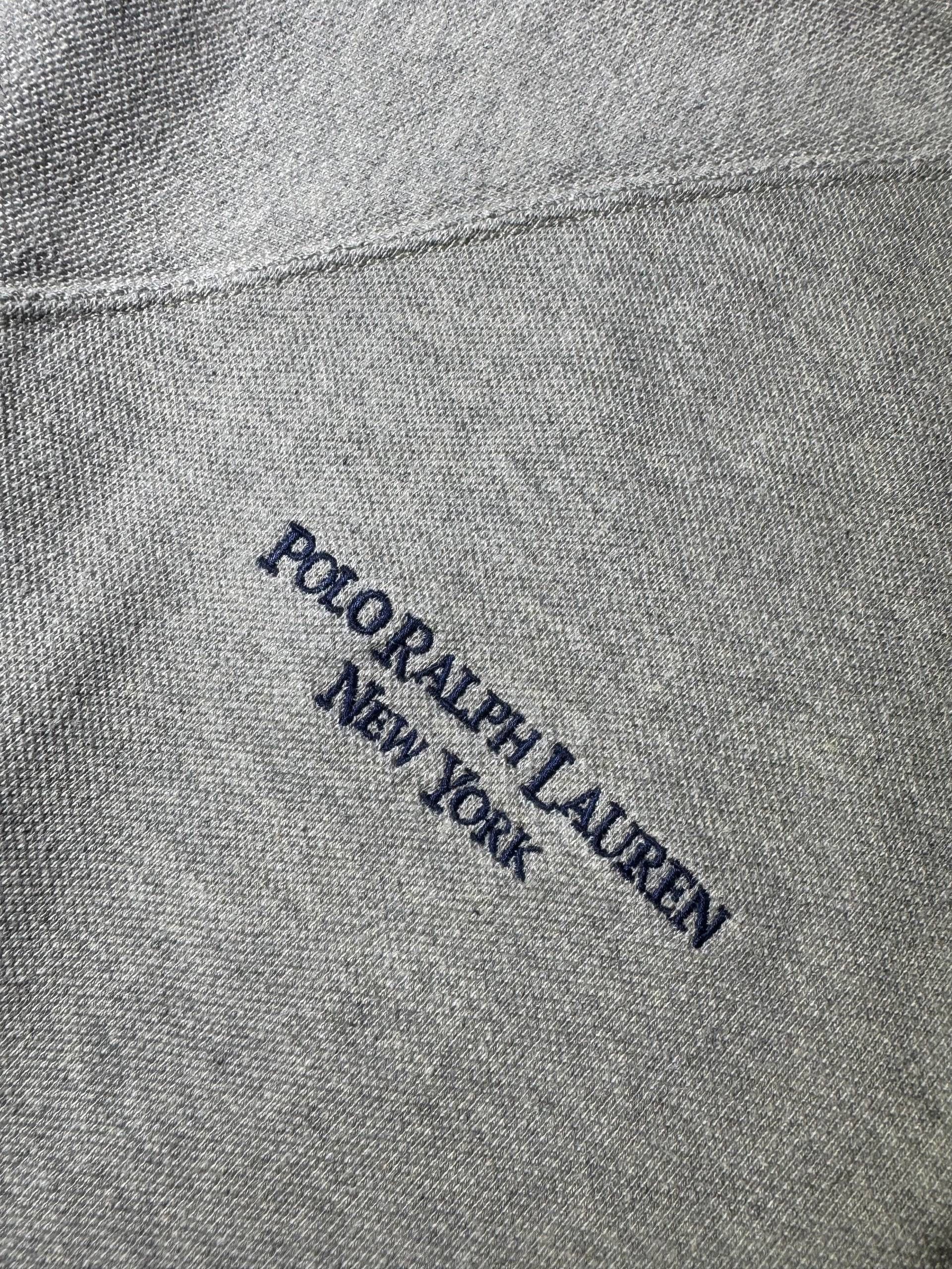 Polo Ralph Lauren Polo Ralph Lauren Vintage Gray Zipped Sweatshirt Streetwear Size US L / EU 52-54 / 3 - 4 Thumbnail