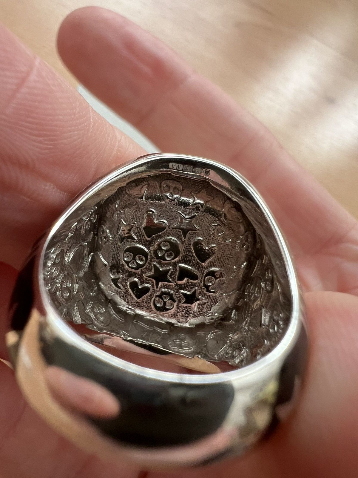 Palace x Vivienne Westwood college ring silver size medium