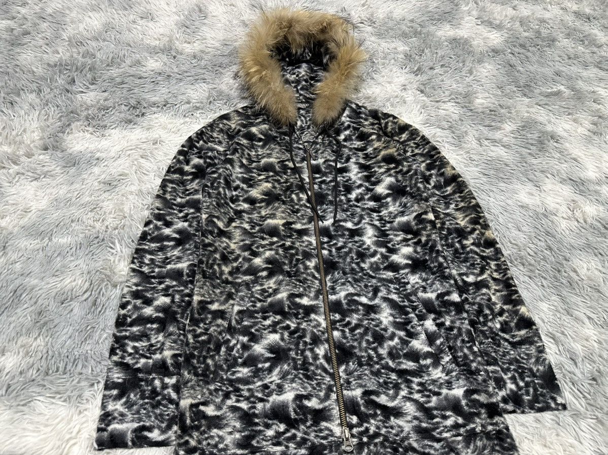 🔥Y2K Archived Tornado Mart Velvet Fur Hoodie Zip
