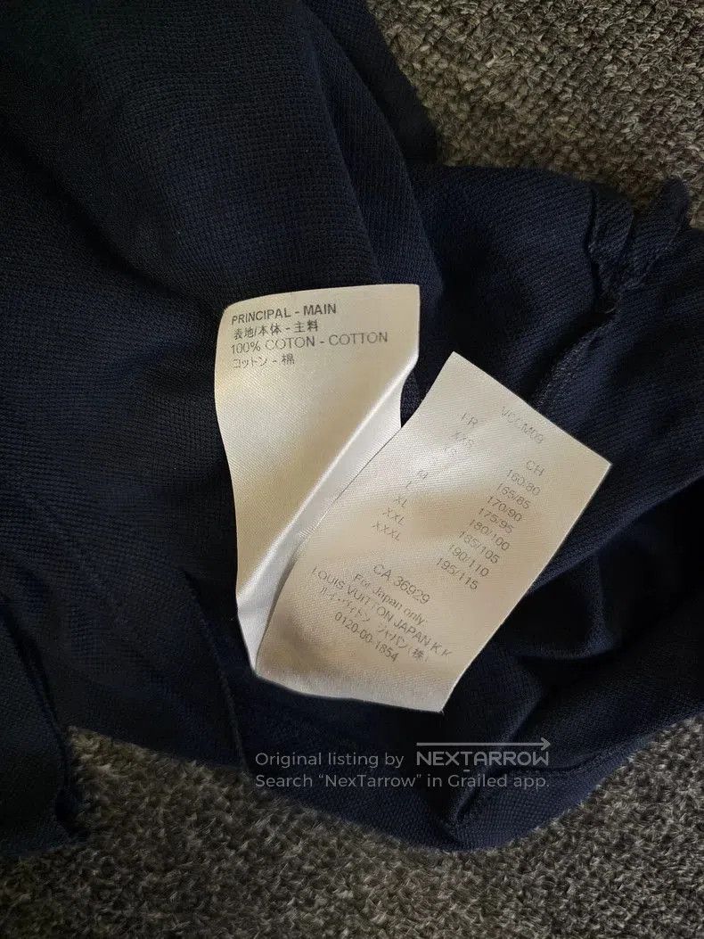 Louis Vuitton Louis Vuitton Navy Blue Polo Shirt. Size US XL / EU 56 / 4 - 6 Thumbnail