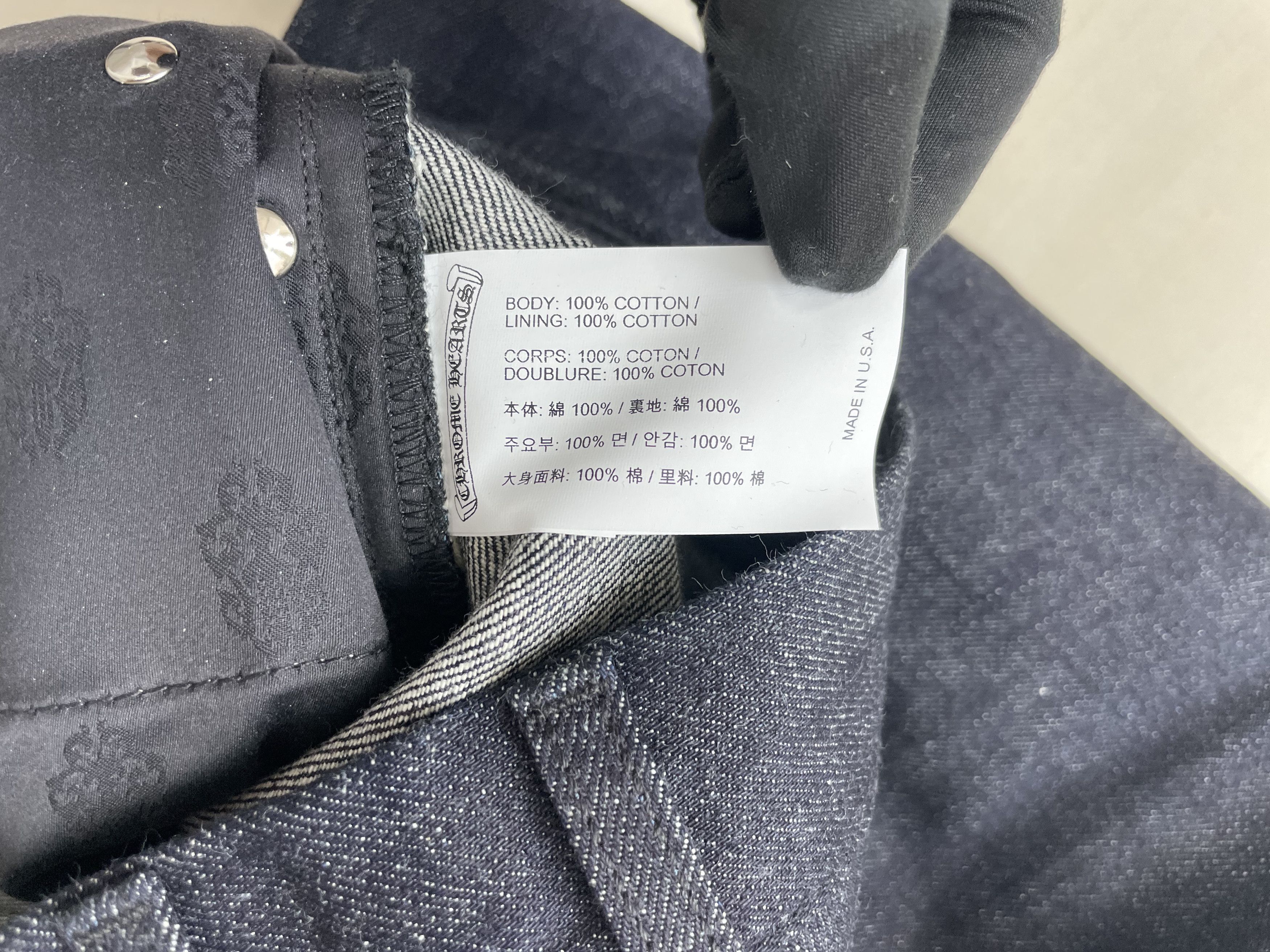 Chrome Hearts Chrome Hearts KS Cross Button Indigo Jeans Size 24" / US 00 / IT 34 - 10 Thumbnail