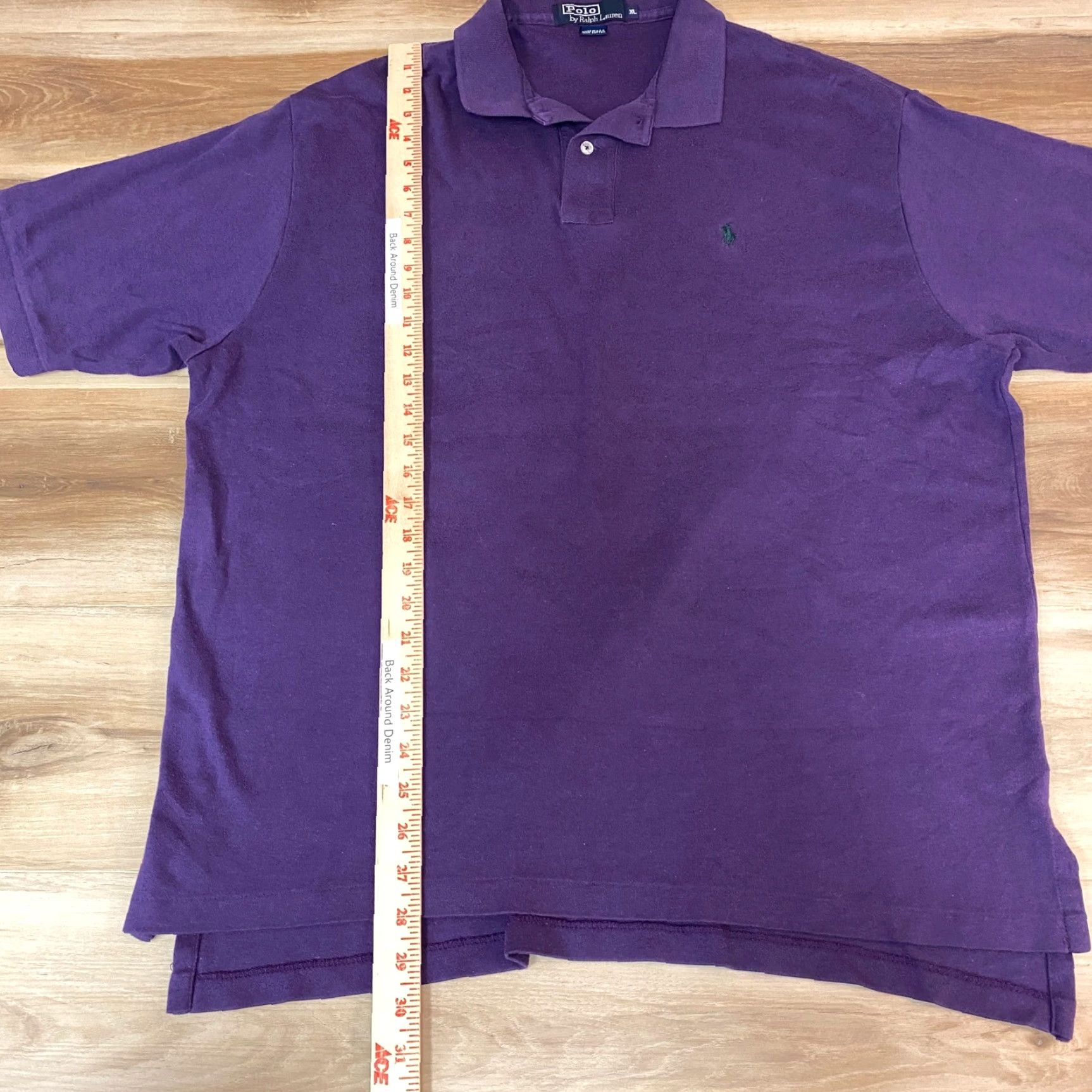 Polo Ralph Lauren VINTAGE Polo Ralph Lauren Shirt Mens XL Purple Short Sleeve Classic Fit 90s USA Size US XL / EU 56 / 4 - 4 Thumbnail
