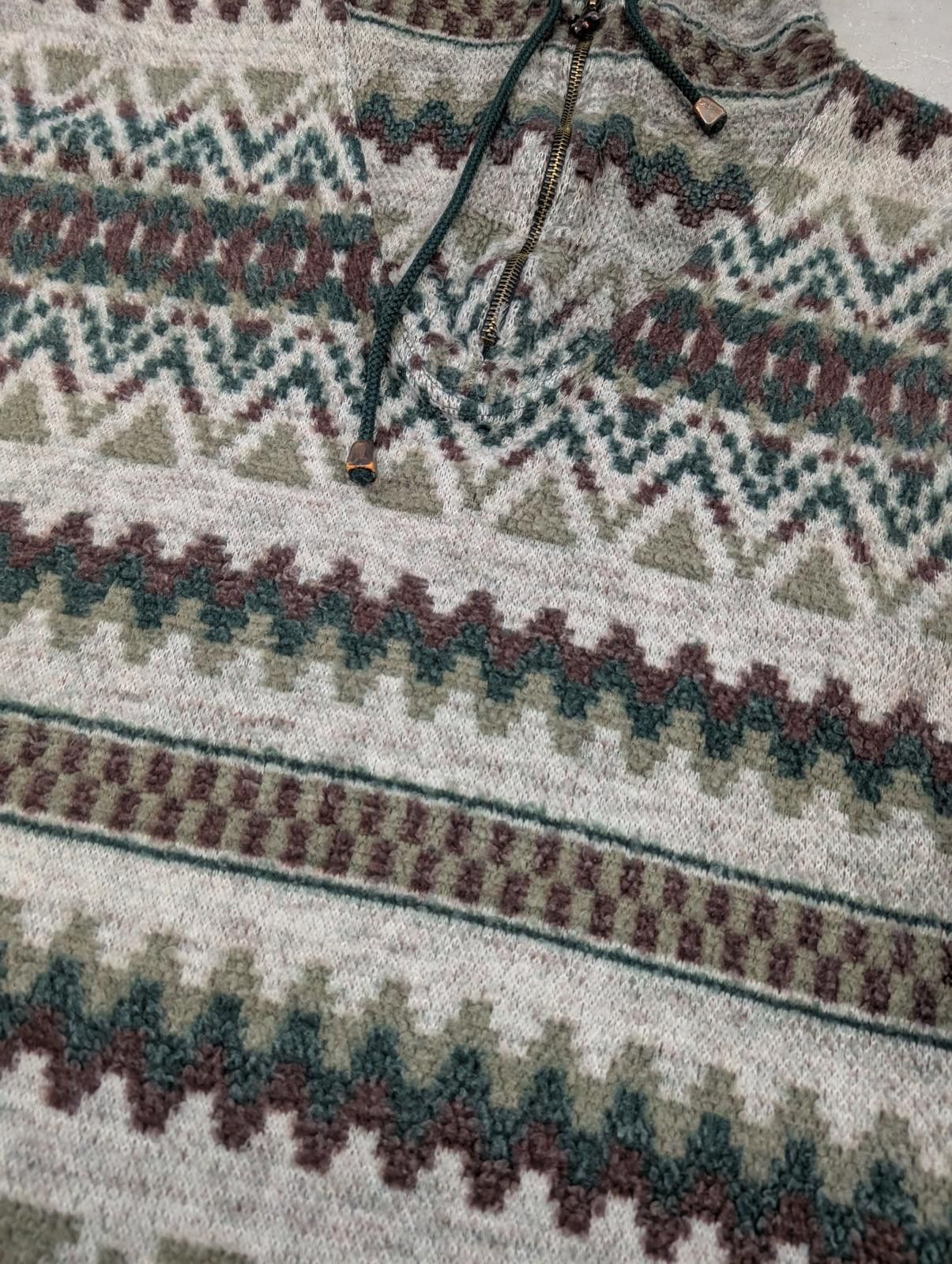 Other Vintage 90s French Country Express Aztec Style Hoodie Size US M / EU 48-50 / 2 - 2 Thumbnail