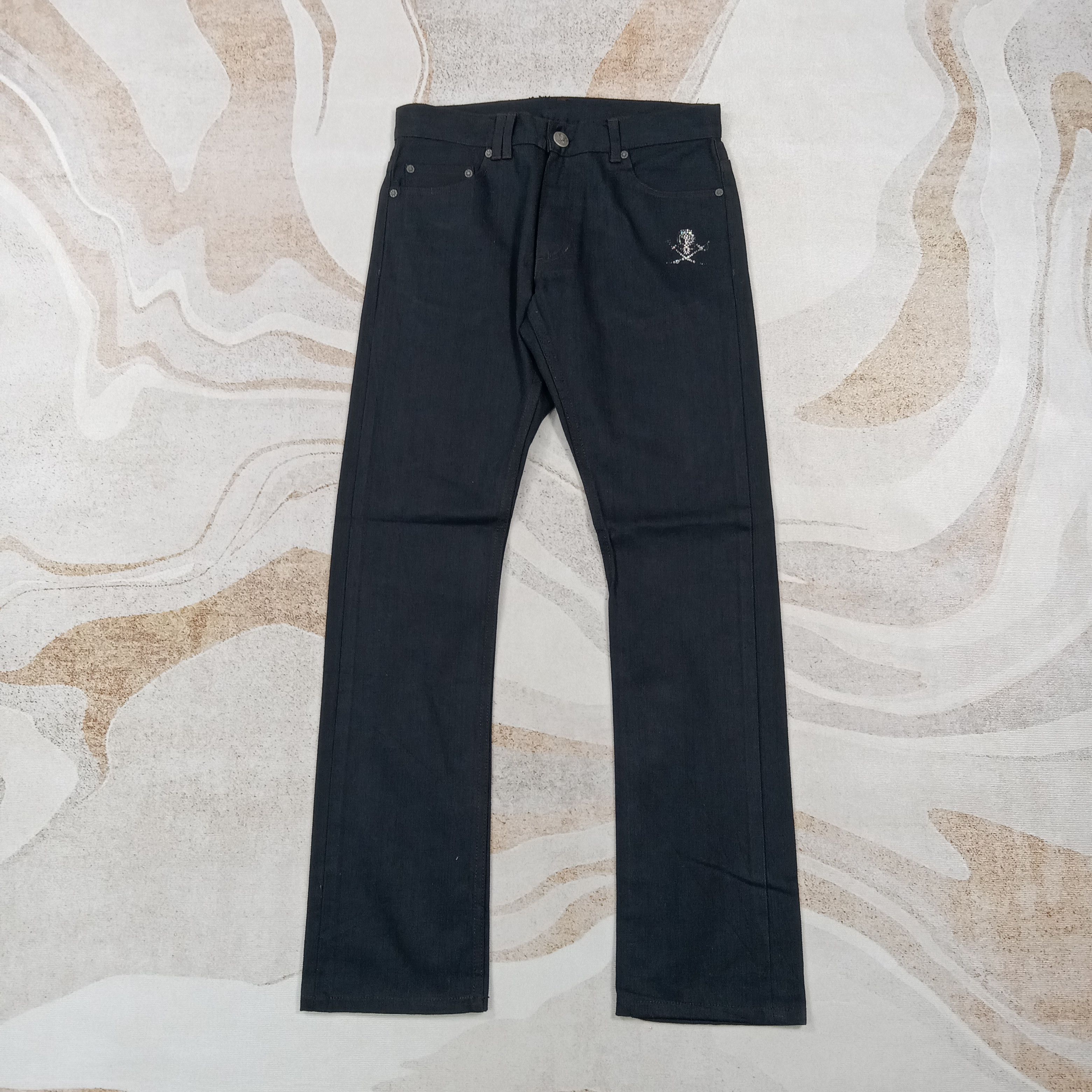 Japanese Brand Abordage by Hiromu Takahara Japan Punk Denim Pants C280N6 Size US 31 - 5 Thumbnail