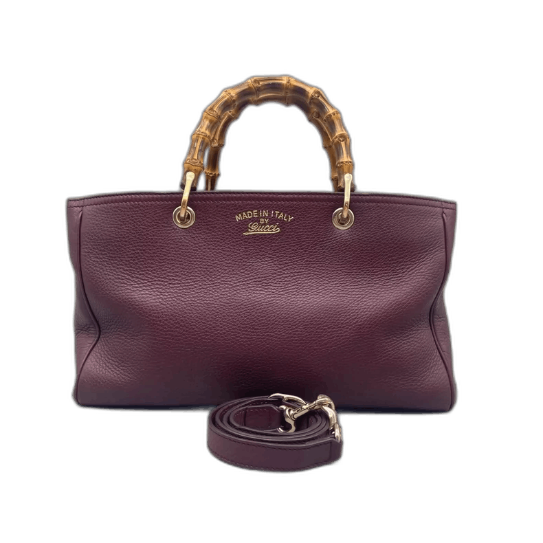 Gucci Gucci Bamboo Handle Leather Crossbody Bag Size ONE SIZE - 1 Thumbnail