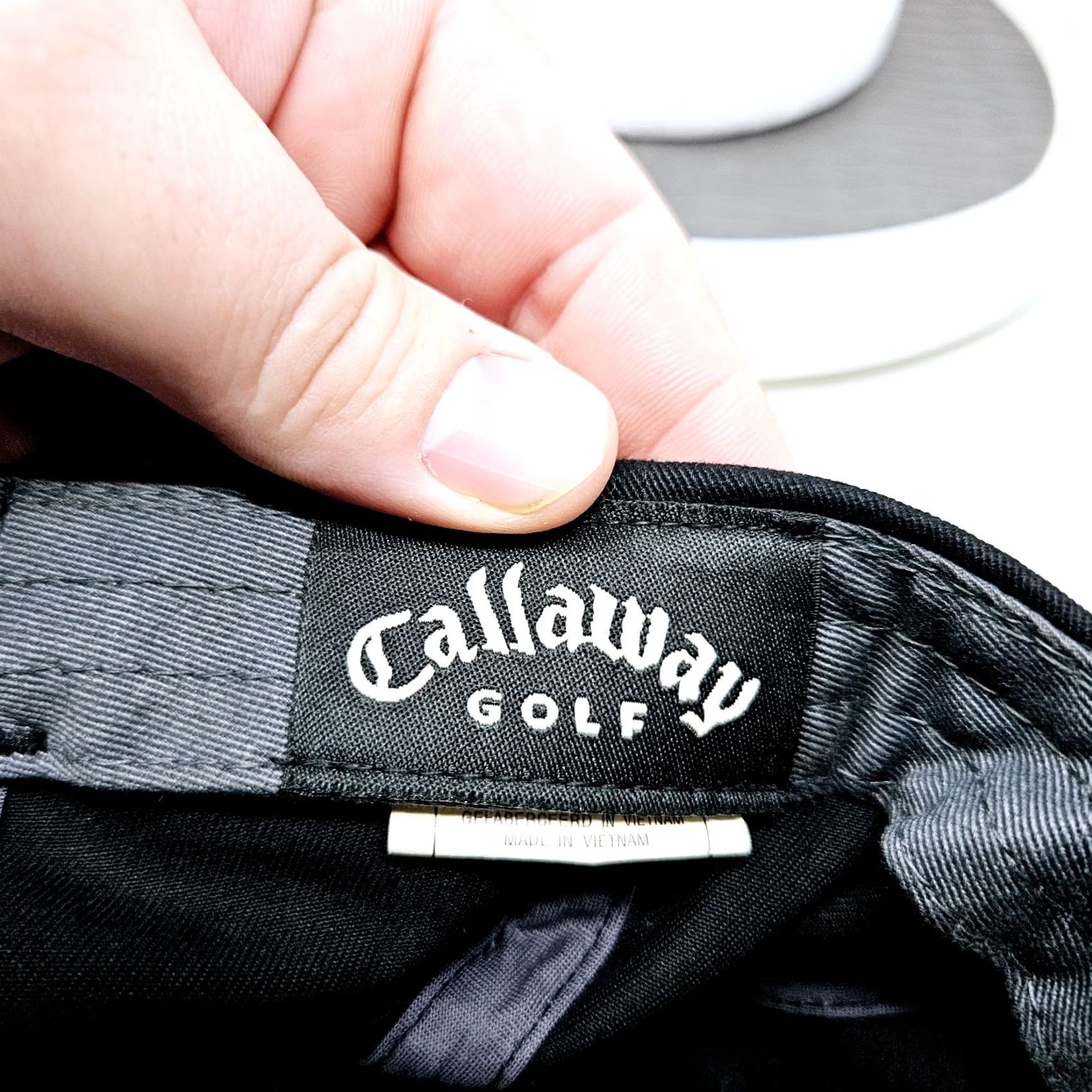 Callaway Callaway Hat Cap Mens Strap Back Black Logo Performance Golf Golfing Casual Outdoor Sports Hat Cap Mens Black Size ONE SIZE - 7 Thumbnail