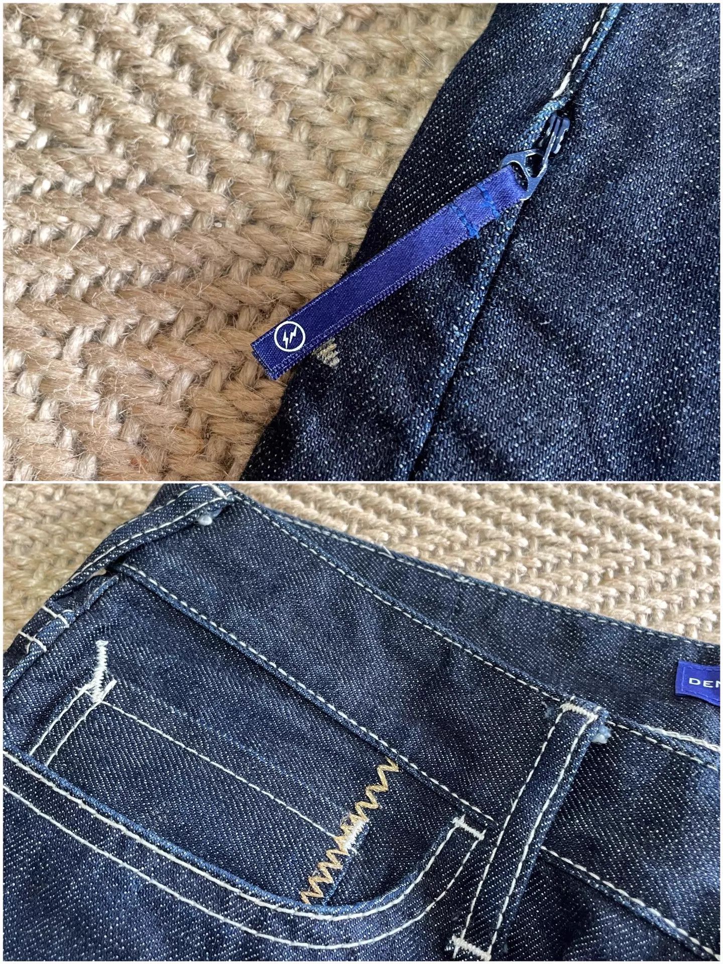 Vanquish VANQUISH x FRAGMENT Golden Lightning Raw Denim W30 Size US 30 / EU 46 - 7 Thumbnail