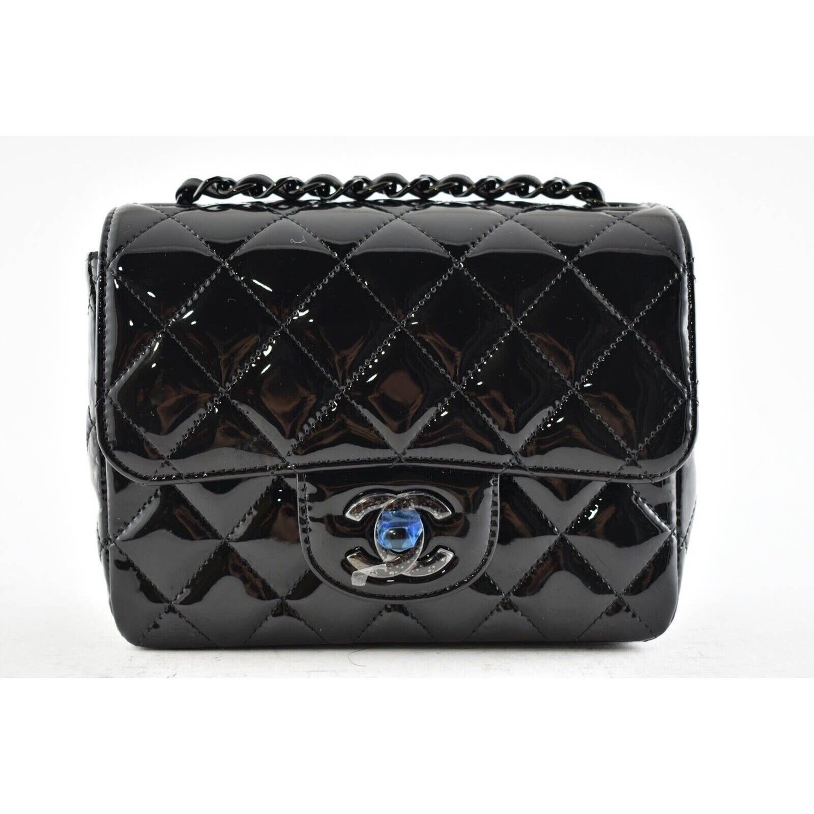 Chanel Chanel 21B So Patent Flap Mini Quilted Chain Crossbody Bag Size ONE SIZE - 2 Thumbnail