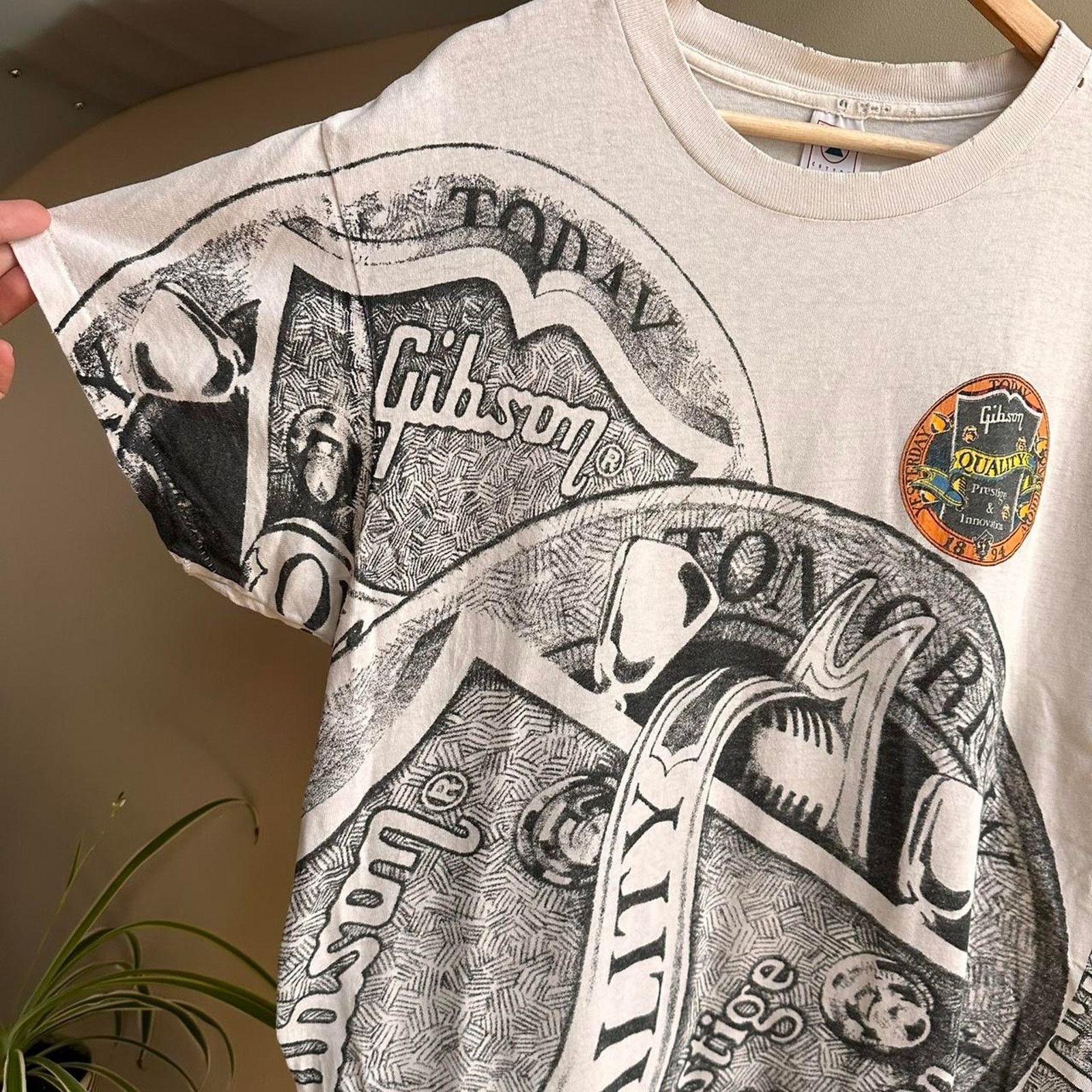 Delta × Vintage Vintage Gibson Guitar Promo Shirt Size US L / EU 52-54 / 3 - 2 Thumbnail