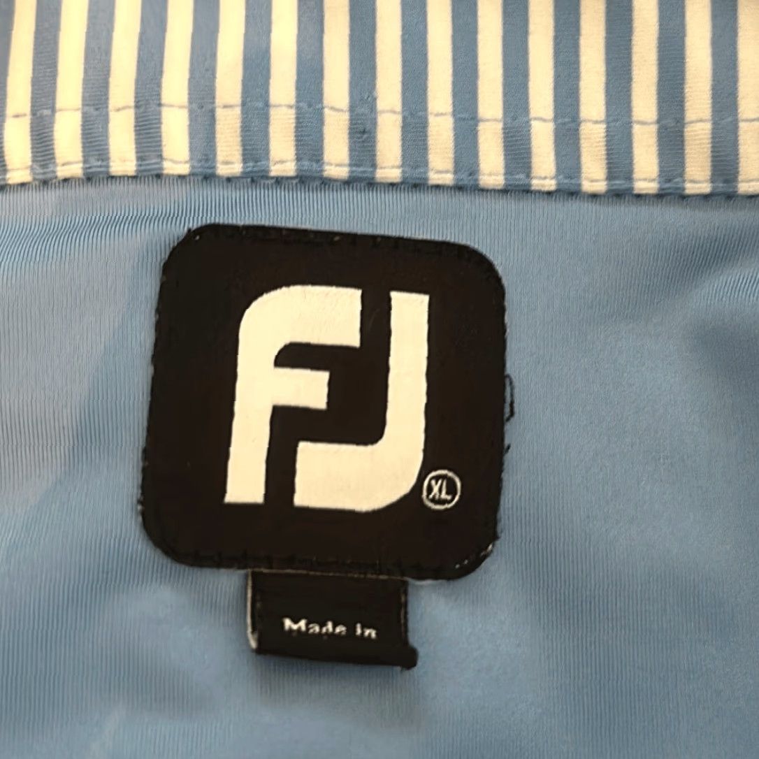 Footjoy FootJoy Polo Shirt Mens XL Short Sleeve Blue Multicolor Golf Polo Shirt LOOK XL Mens Blue Multicolor Golf Polo Shirt Size US XL / EU 56 / 4 - 6 Thumbnail