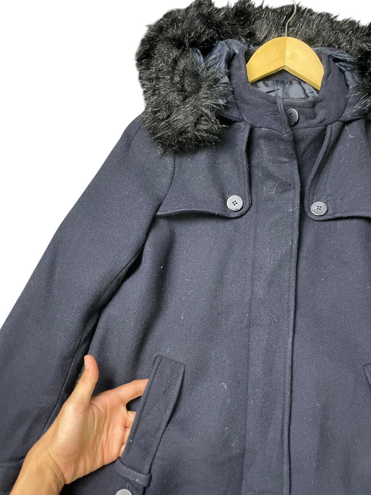 Designer × Vintage × Zara Vintage Zara Basic Wool Blend Long Jacket (48) Size US S / EU 44-46 / 1 - 6 Thumbnail
