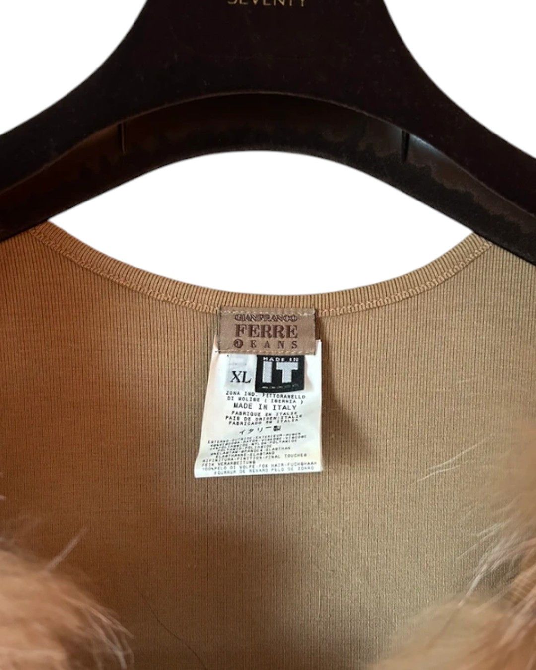 Gianfranco Ferre VINTAGE REAL FOX FUR CARDIGAN Size XL / US 12-14 / IT 48-50 - 3 Thumbnail