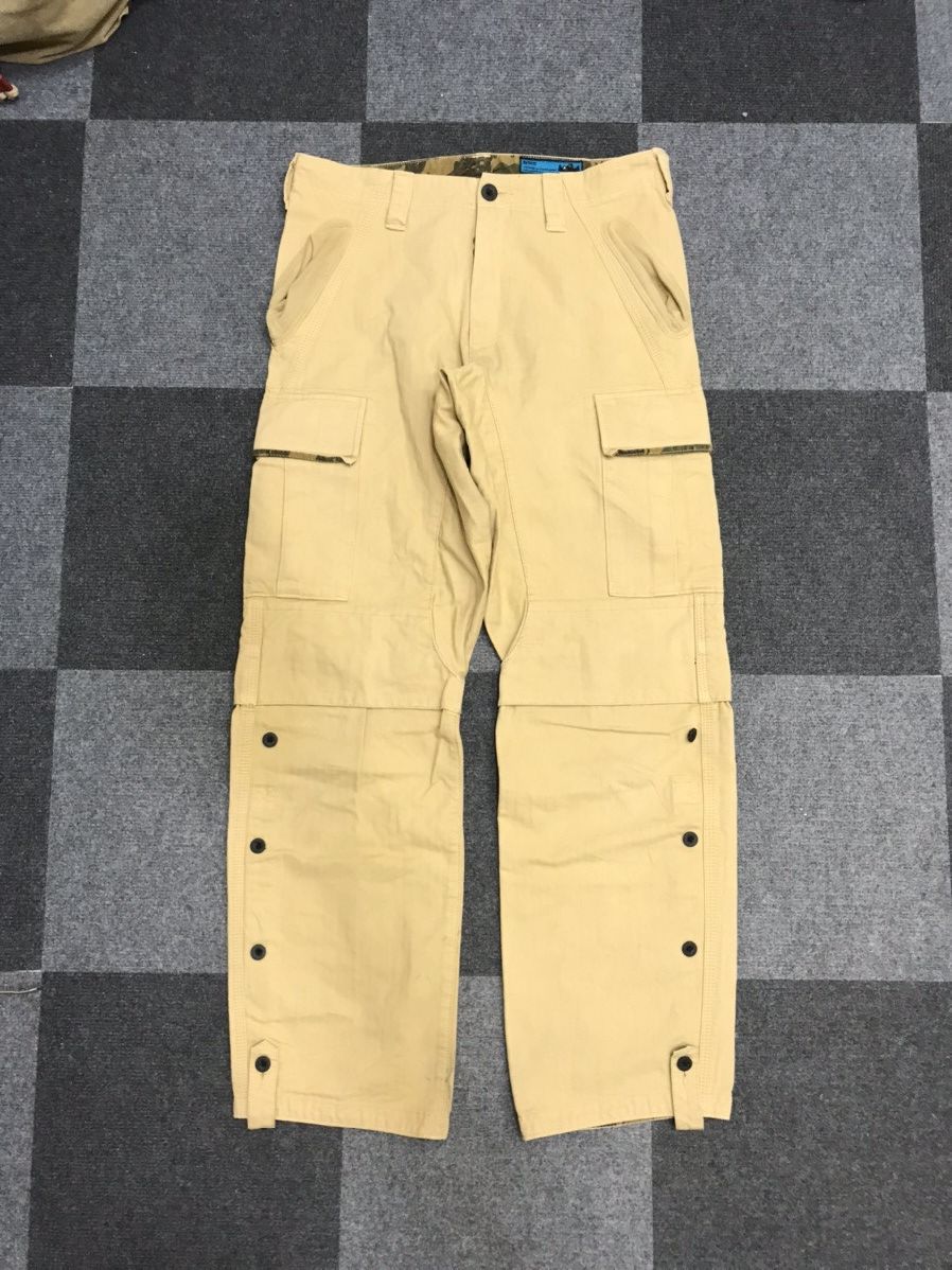 Japanese Brand KATO Japan Cyclist Multipockets HBT Cotton Convertible Pant Size US 31 - 1 Thumbnail