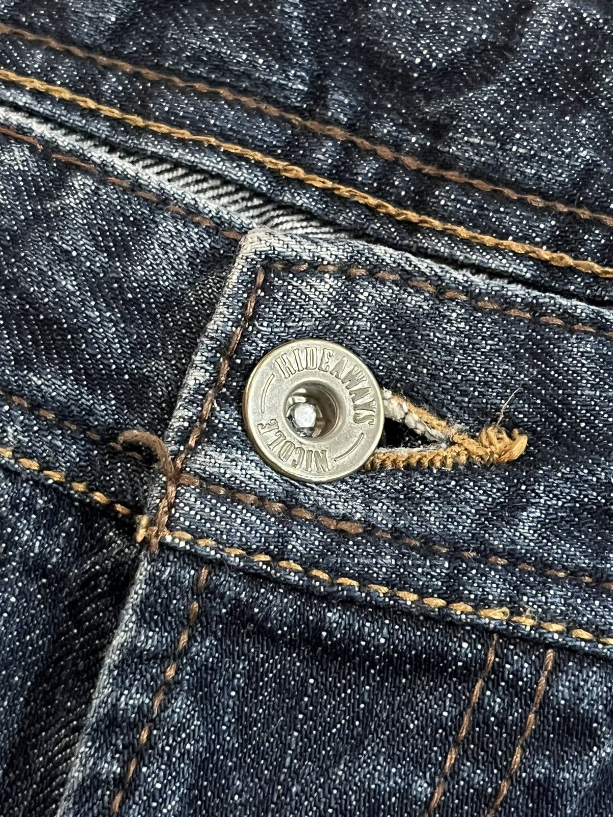 Number (N)ine Nicole Club Hideaways Dark Faded Washed Distress Flare Jeans Size US 30 / EU 46 - 5 Thumbnail