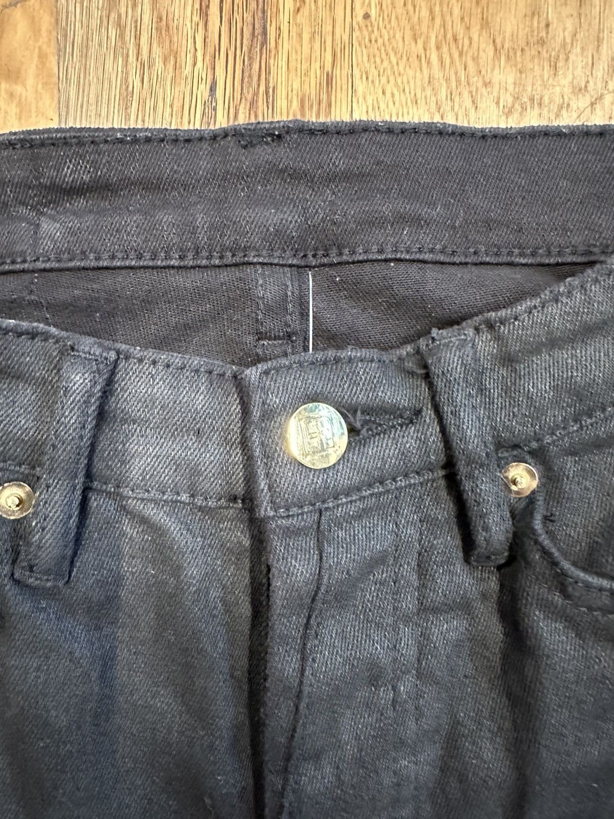 Ksubi Ksubi Gold Spellout Black Denim Jeans Size 30 Size US 30 / EU 46 - 3 Thumbnail