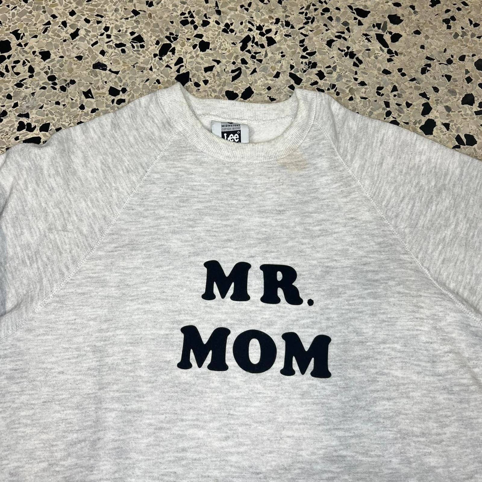 Unsound Rags VINTAGE 70S 80S RAGLAN MR. MOM CREWNECK SWEATSHIRT Size US L / EU 52-54 / 3 - 2 Thumbnail