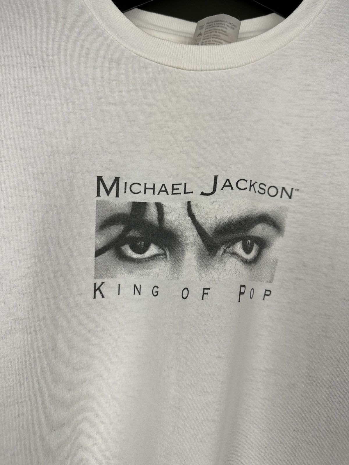 Band Tees × Michael Jackson × Vintage Vintage 1991/92 Michael Jackson Big Portrait Band T-Shirt Size US L / EU 52-54 / 3 - 7 Thumbnail