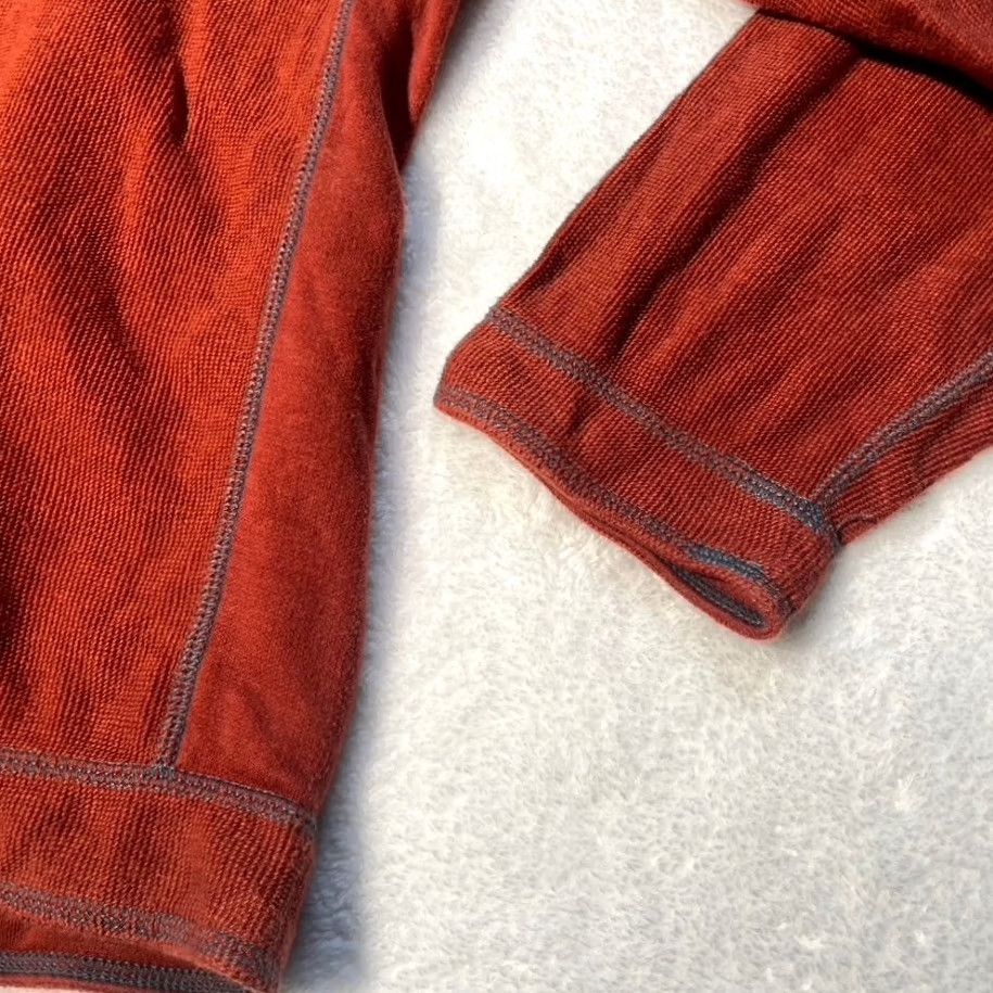 Tommy Bahama VINTAGE Tommy Bahama Sweater Mens 2XL Orange 1/4 Zip Pullover Henley Casual Shirt/Top Size US XXL / EU 58 / 5 - 3 Thumbnail