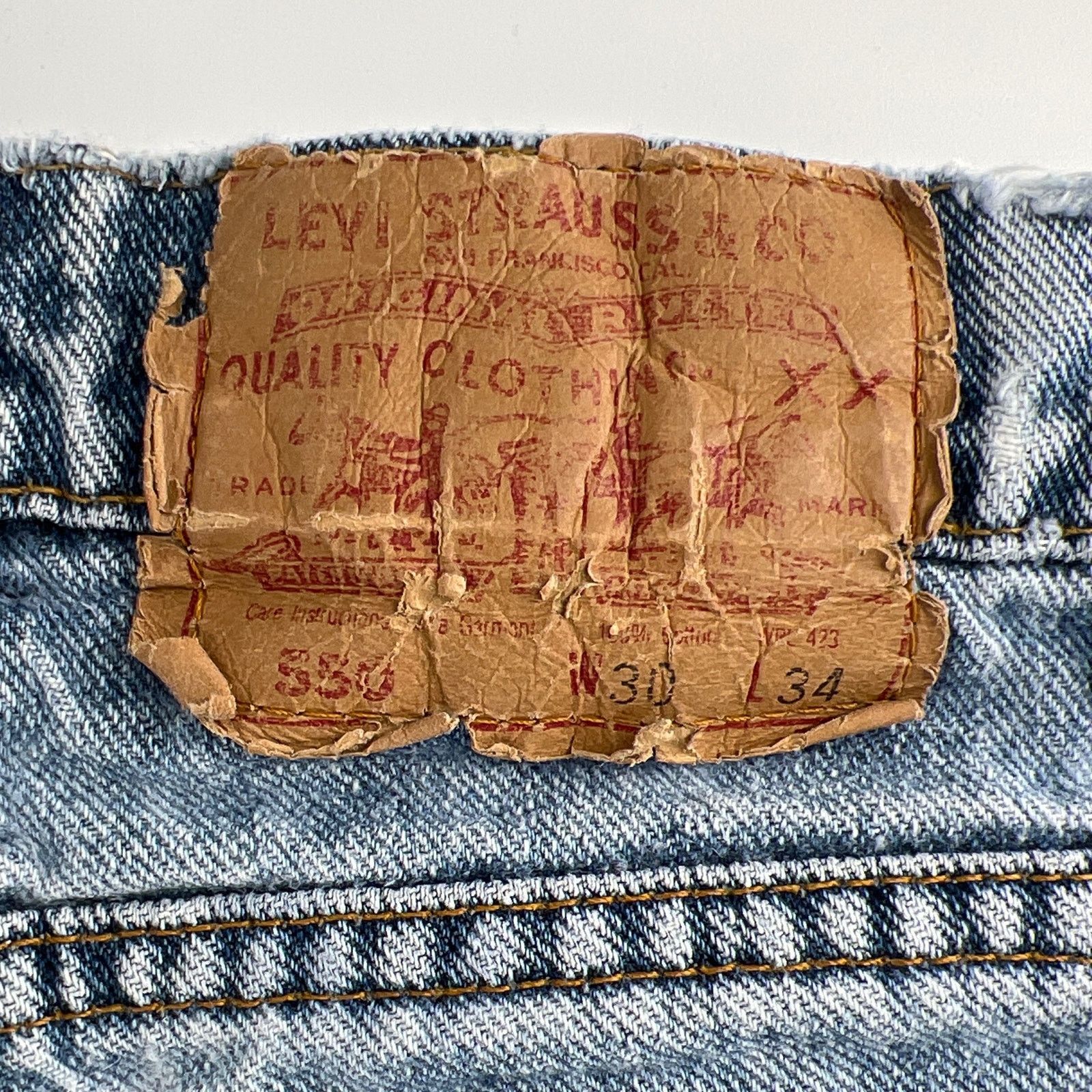 Levi's 90s Levi’s 550 relaxed fit jeans 1990s vintage Size US 30 / EU 46 - 4 Thumbnail